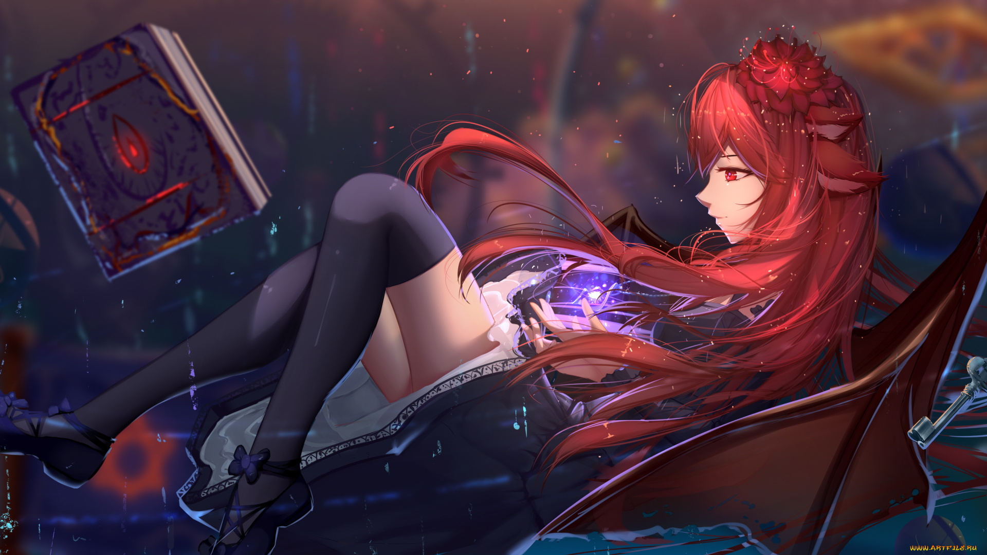 аниме, магия, , колдовство, , halloween, девушка