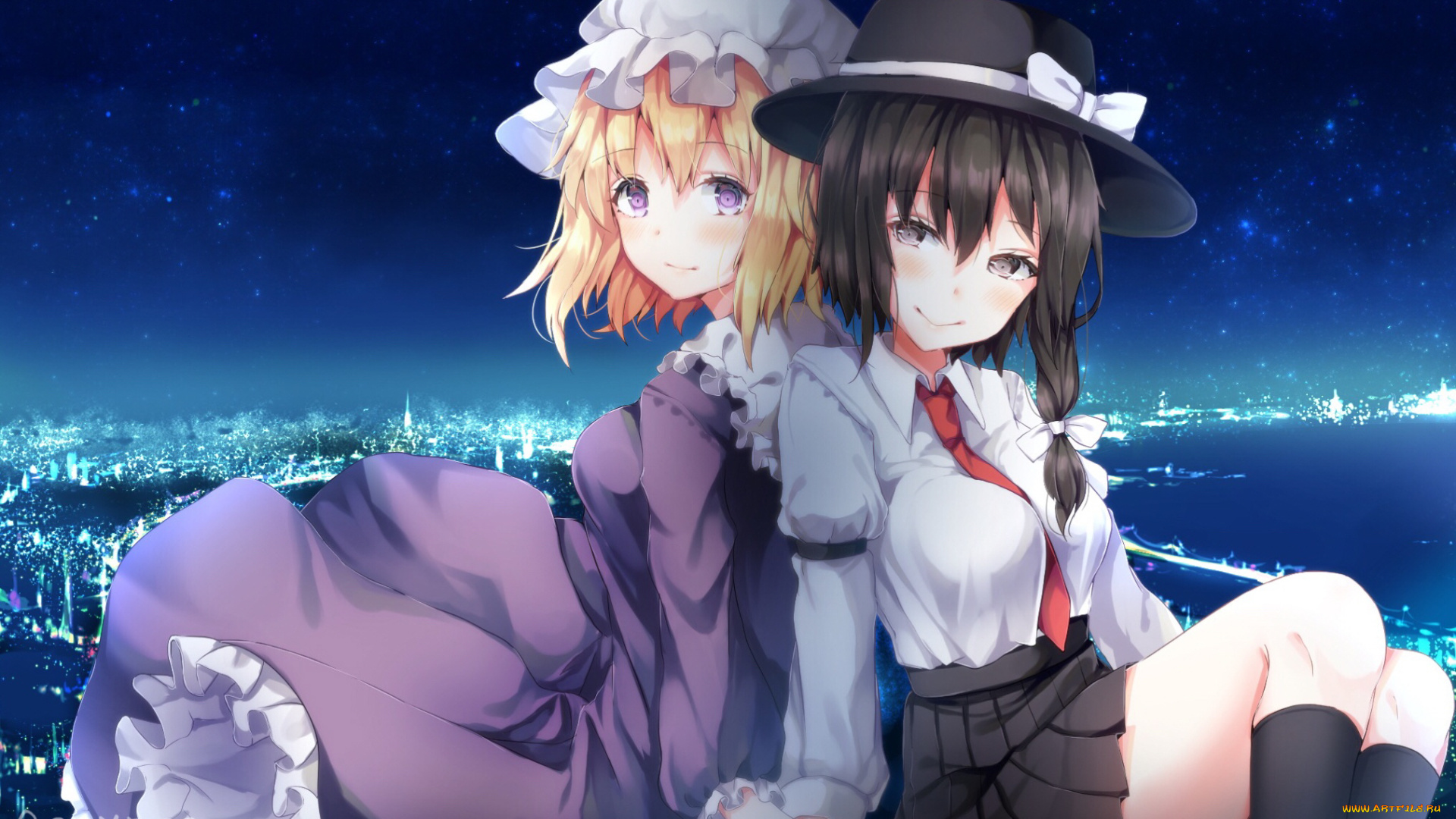 аниме, touhou, девочки