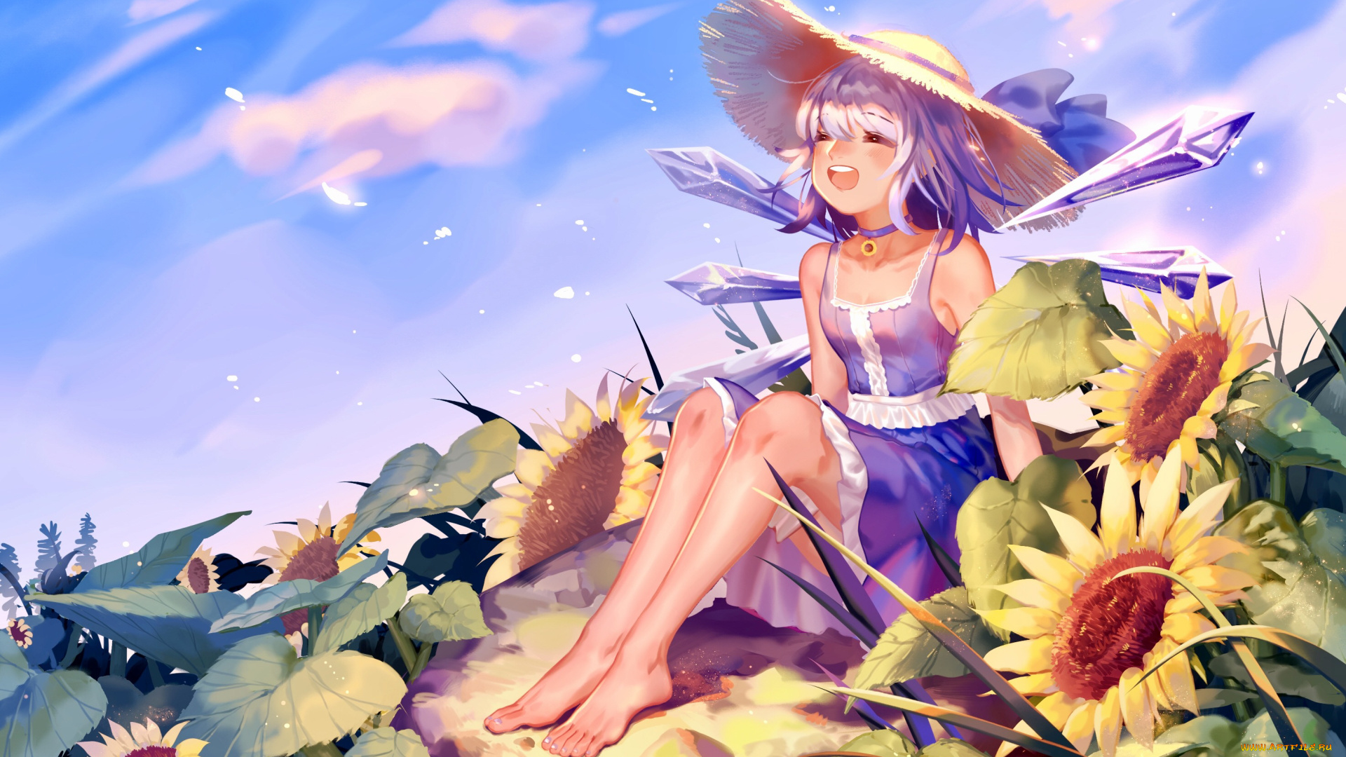 аниме, touhou, девушка