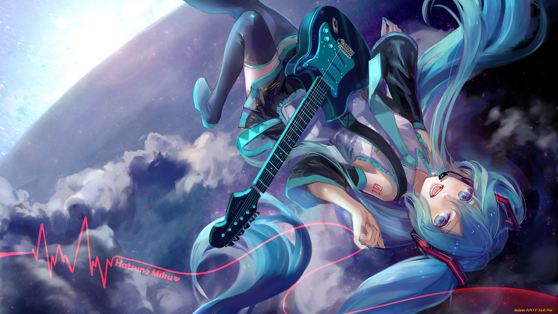 аниме, vocaloid, девушка