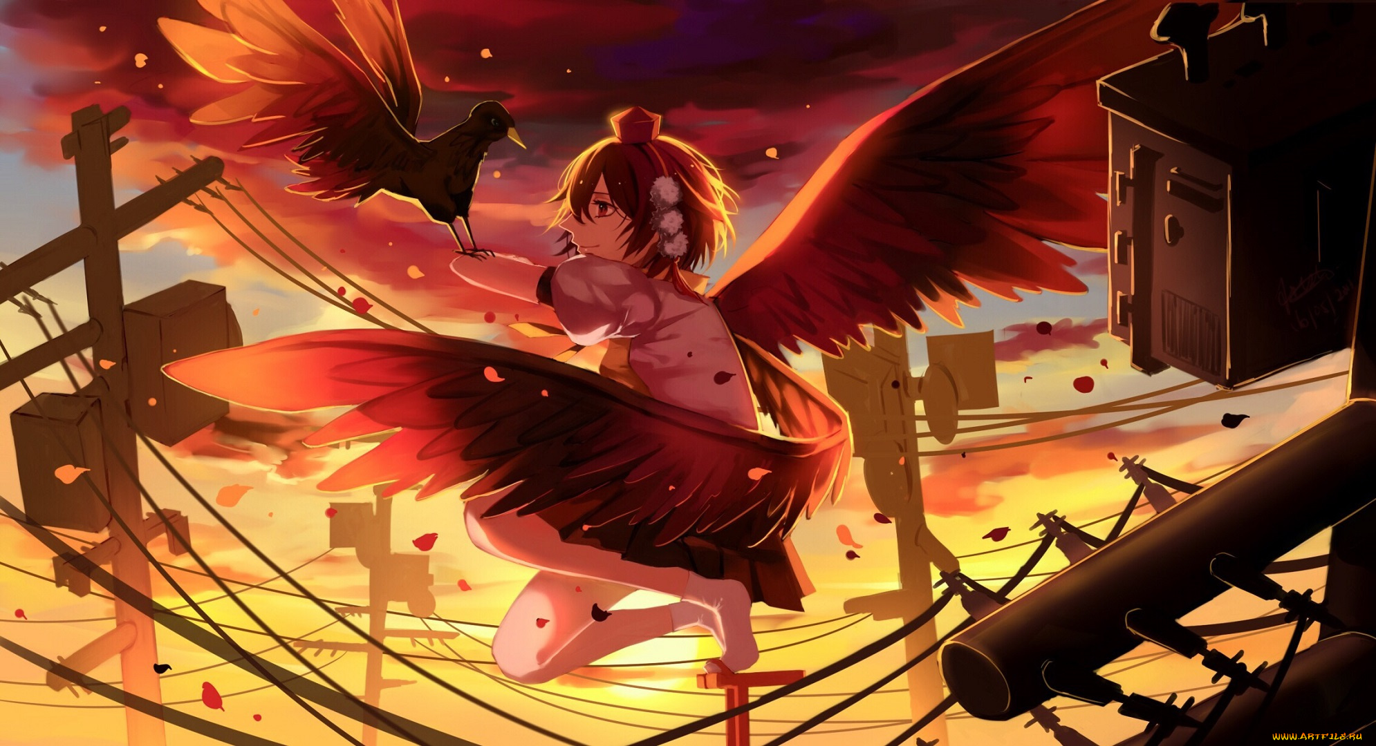 аниме, touhou, девушка