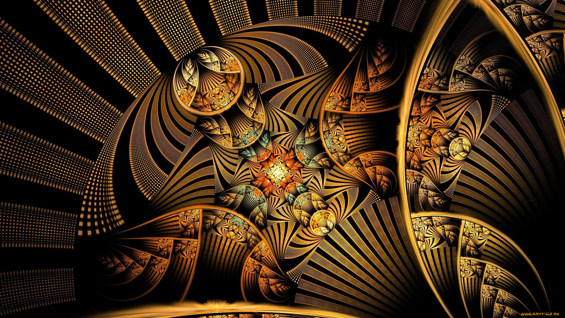 3д, графика, фракталы, , fractal, цвет, фон, узор