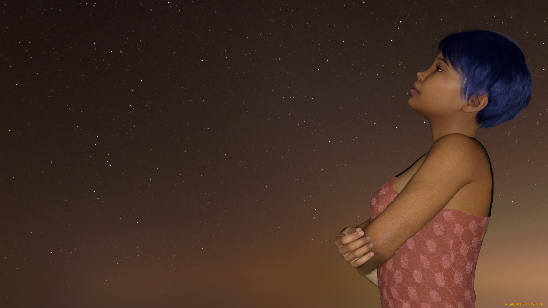 3д, графика, люди, , people, девушка, взгляд, фон