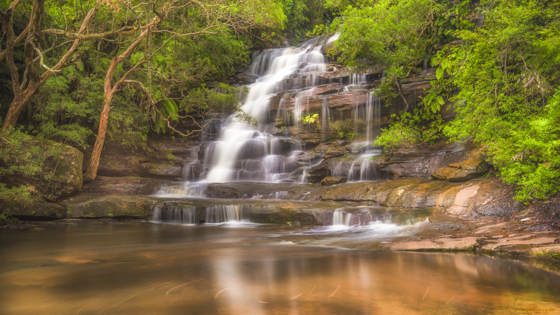 природа, водопады, простор