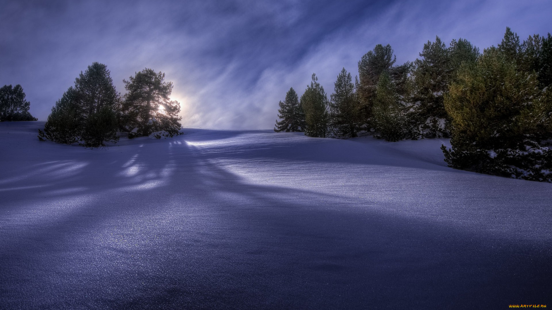 природа, зима, простор