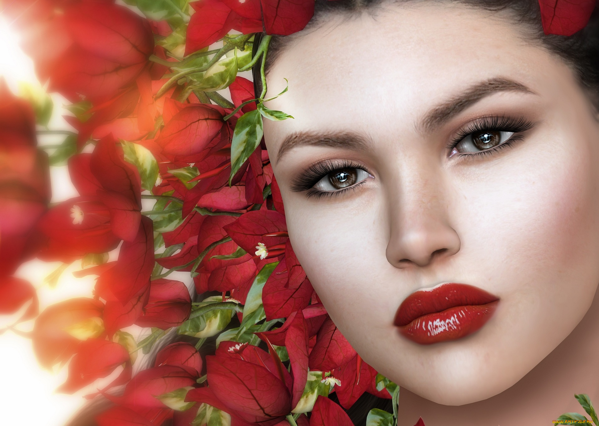 3д, графика, портрет, , portraits, девушка