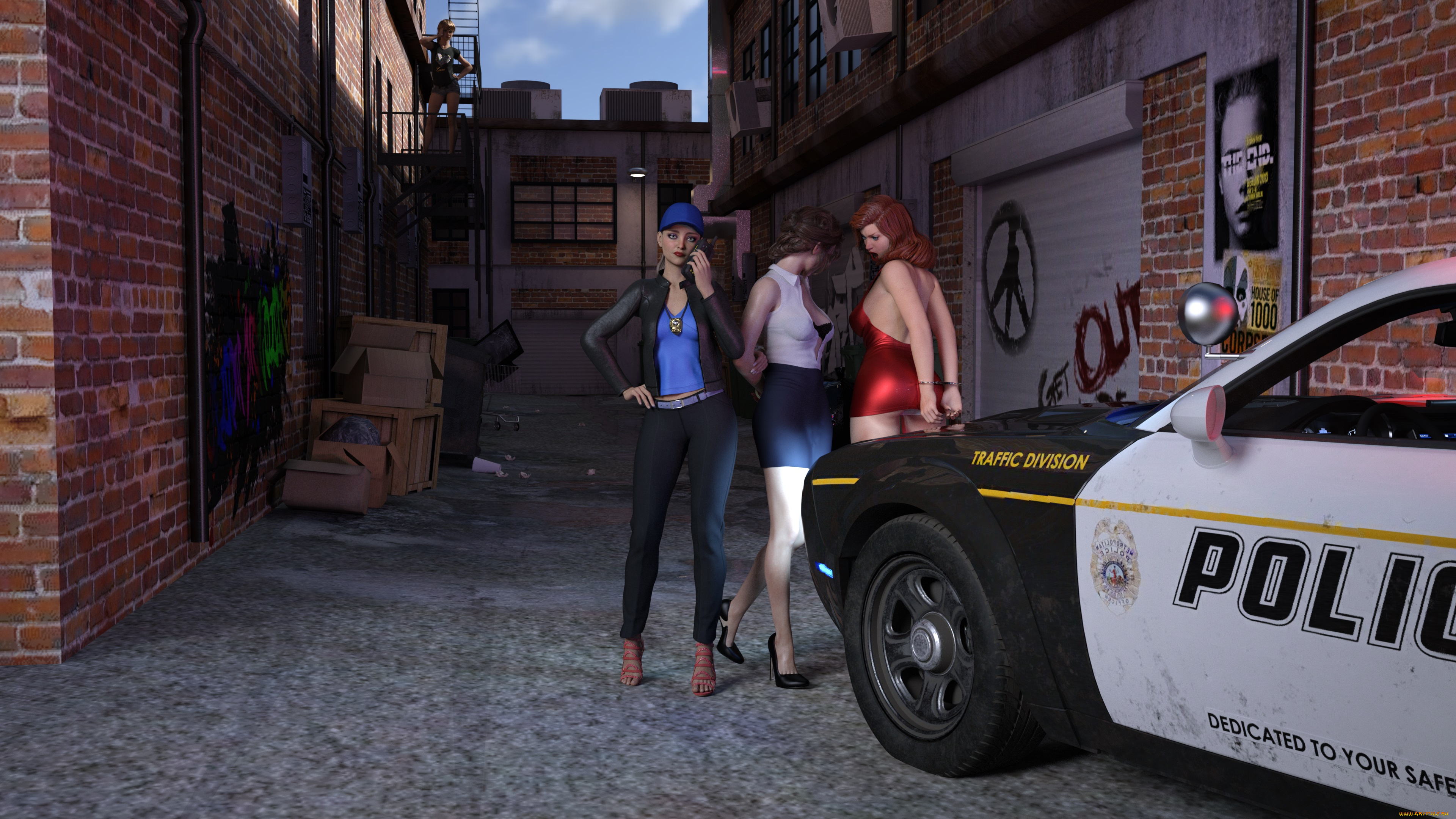 3д, графика, люди, , people, фон, взгляд, девушки