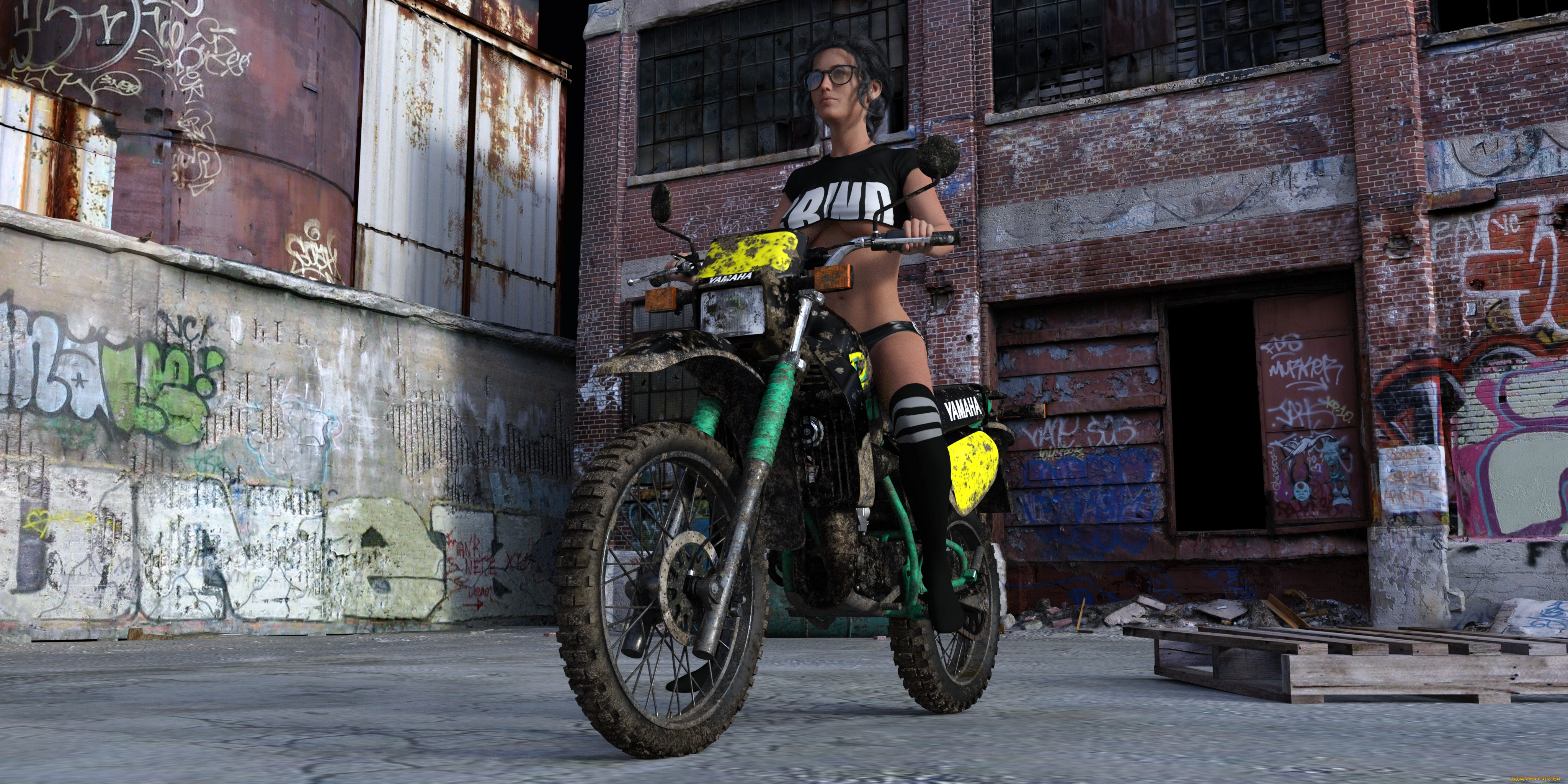 3д, графика, люди-авто, мото, , people-, car, , , moto, фон, взгляд, девушка, мото