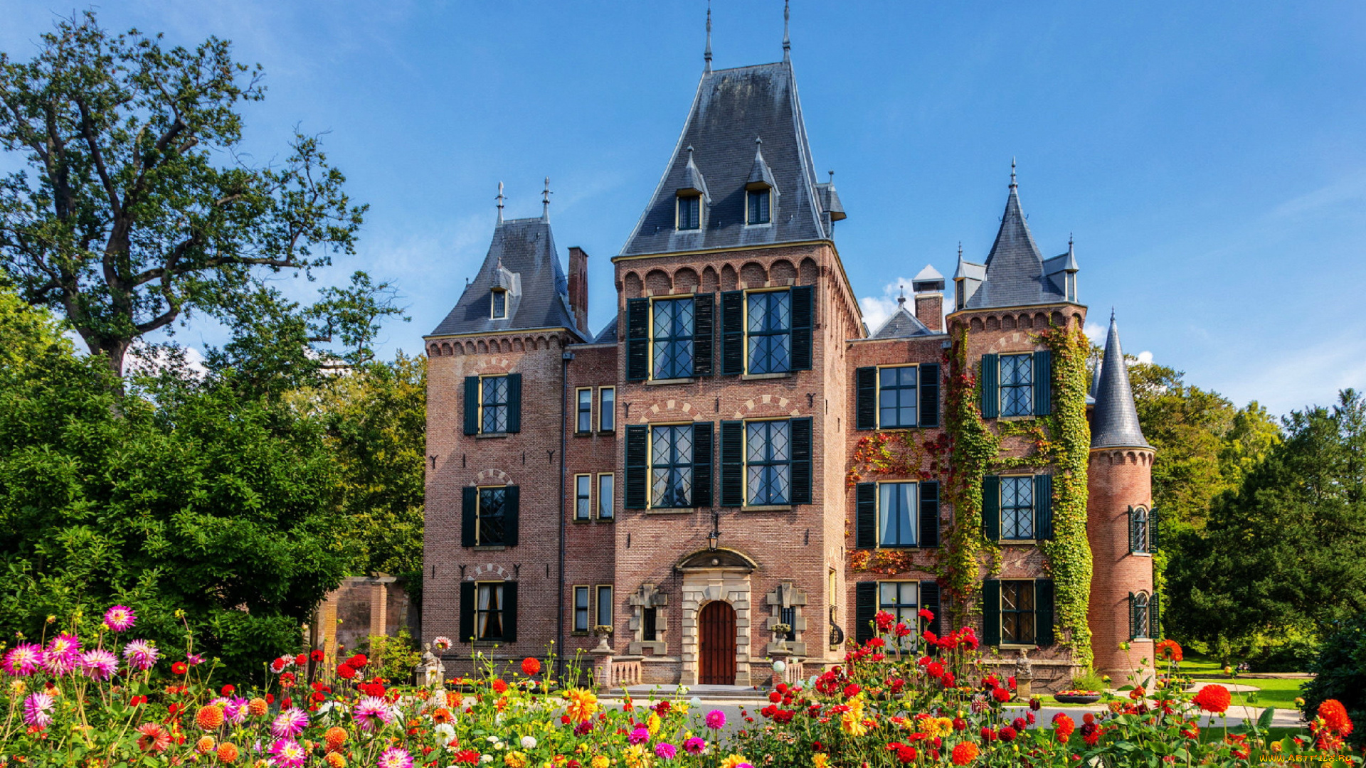 keukenhof, castle, города, замки, нидерландов, keukenhof, castle