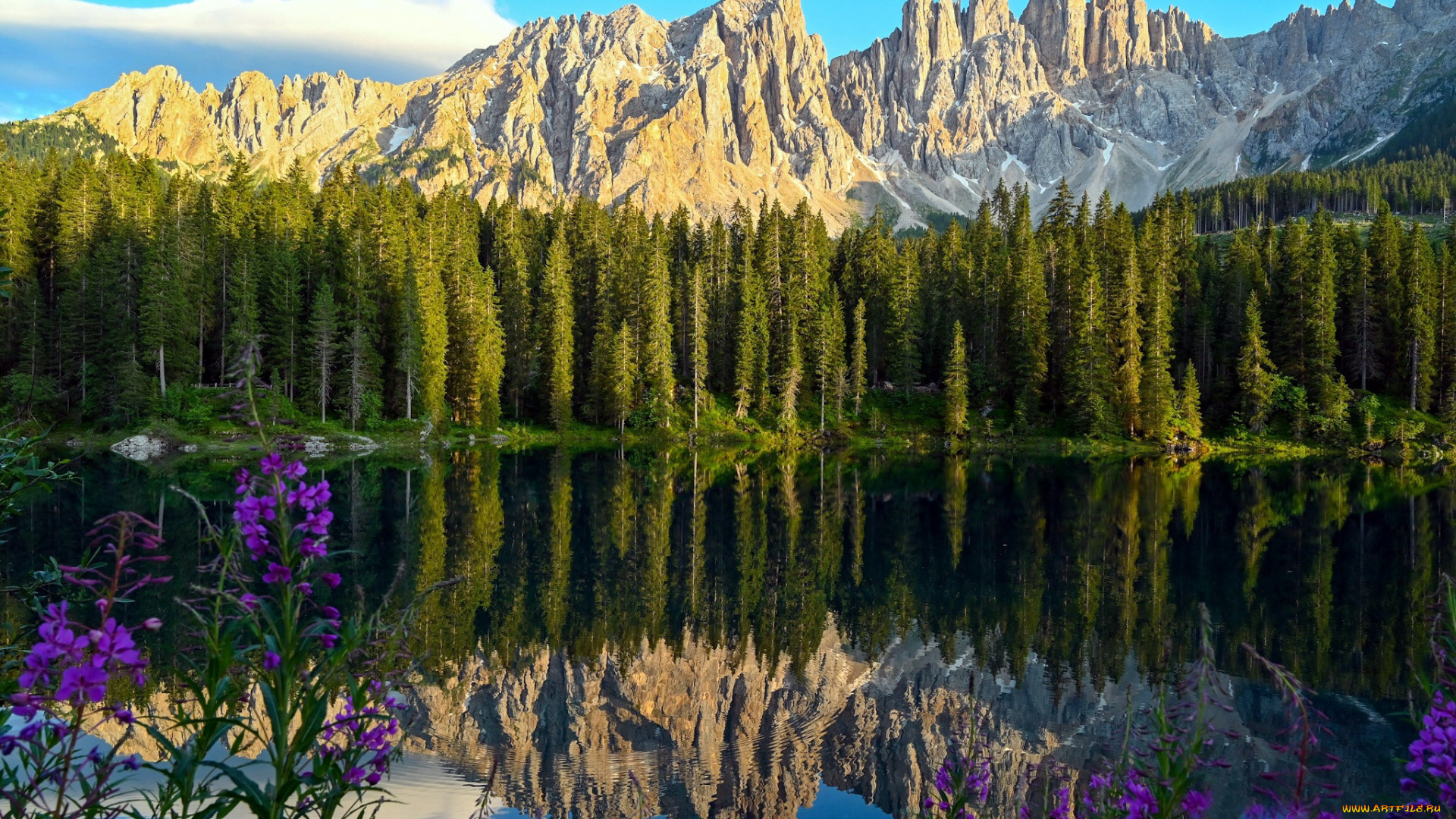 lake, carezza, italy, природа, реки, озера, lake, carezza