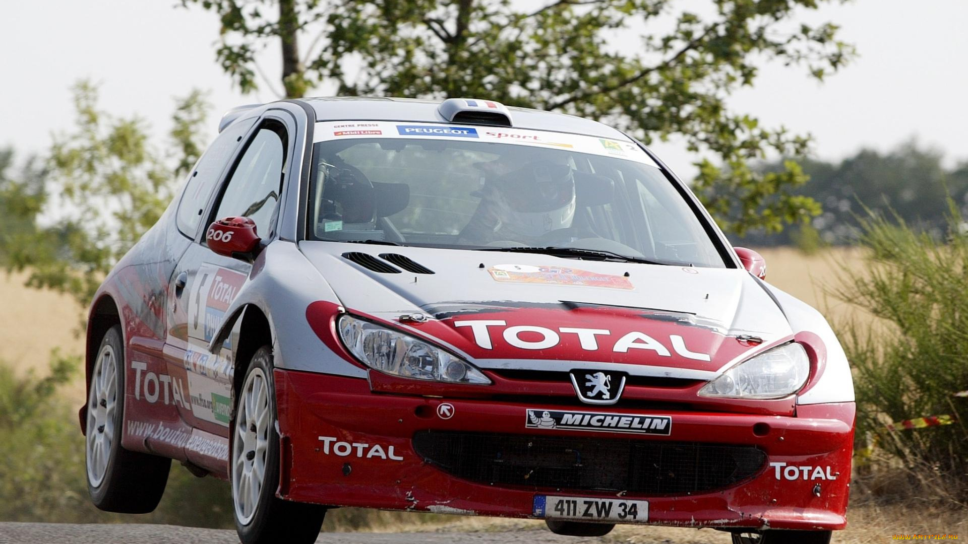 спорт, авторалли, машина, красная, ралли, дорога, соревнования