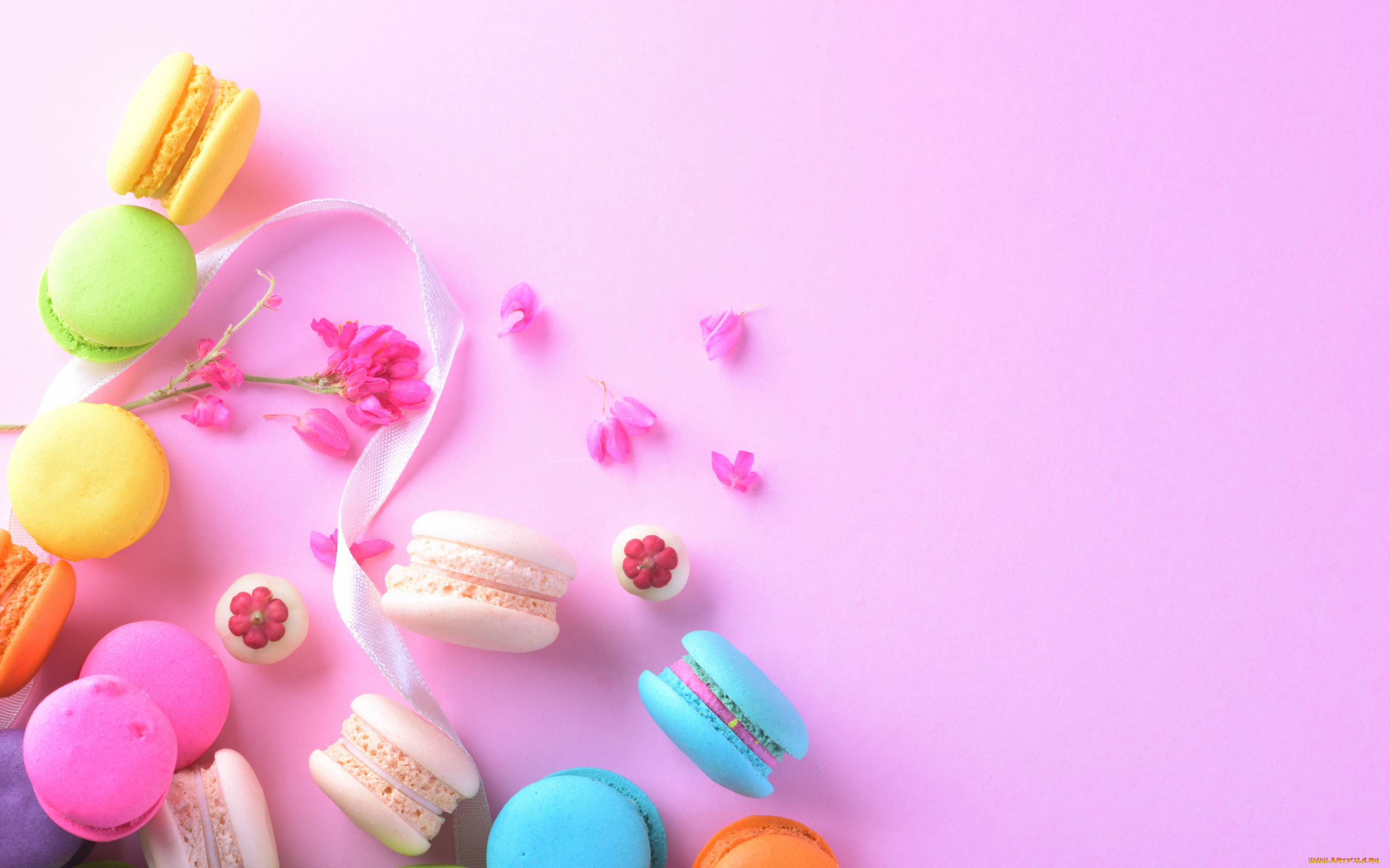 еда, макаруны, лакомство, ассорти