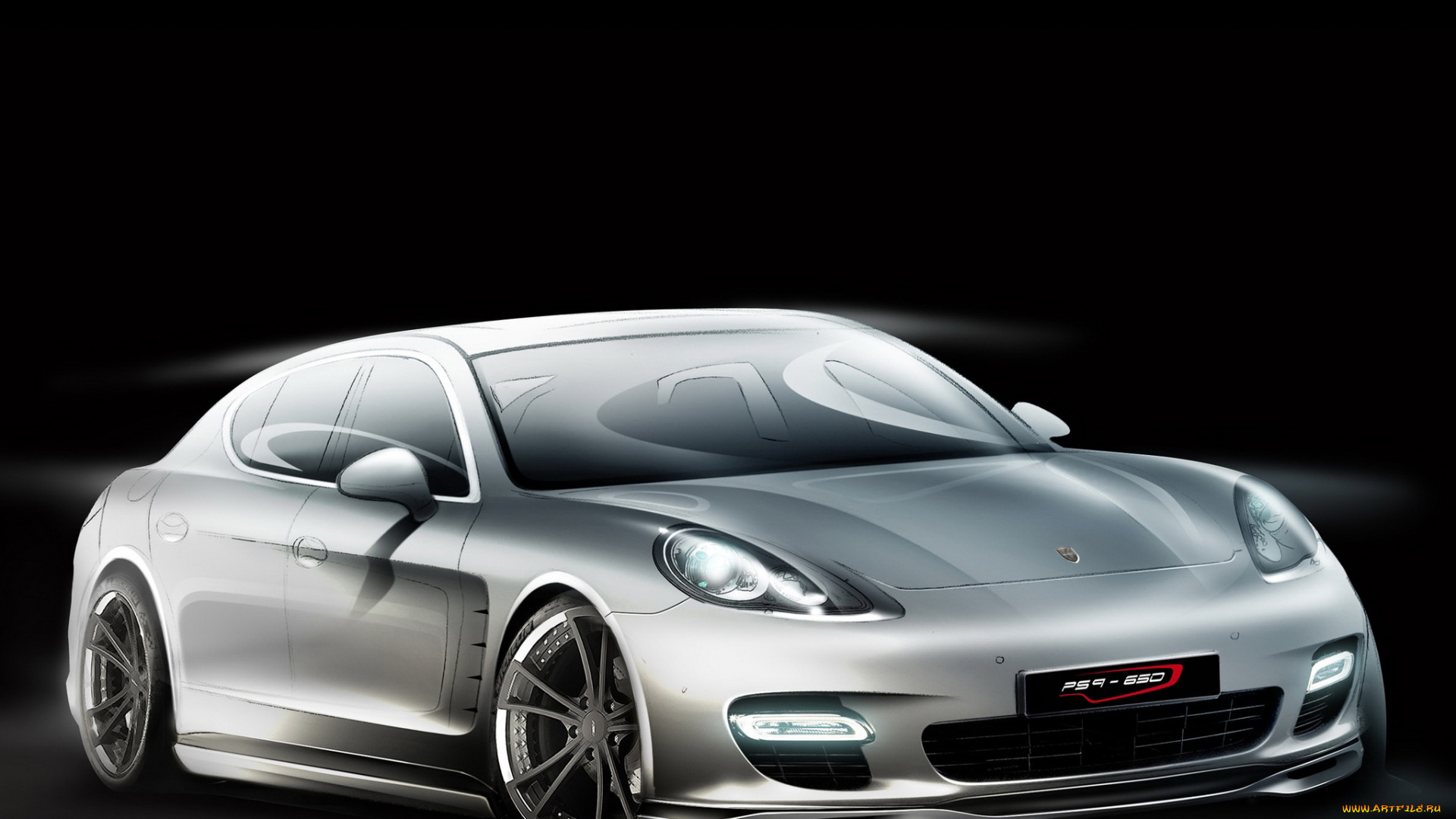 автомобили, рисованные