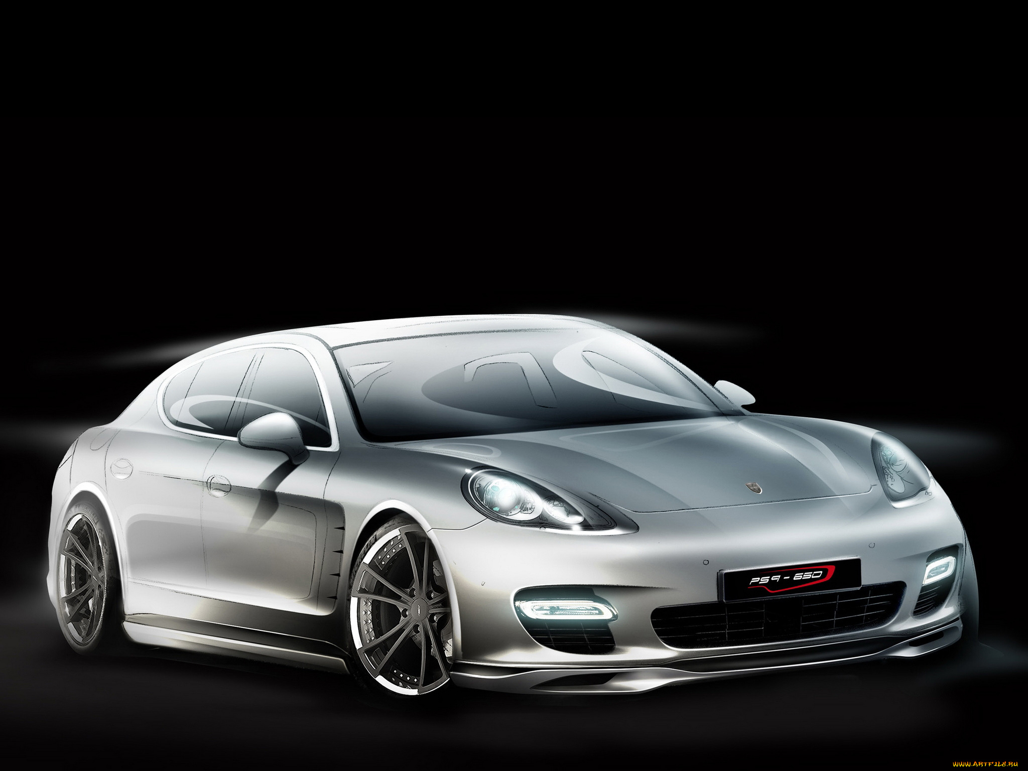 автомобили, рисованные