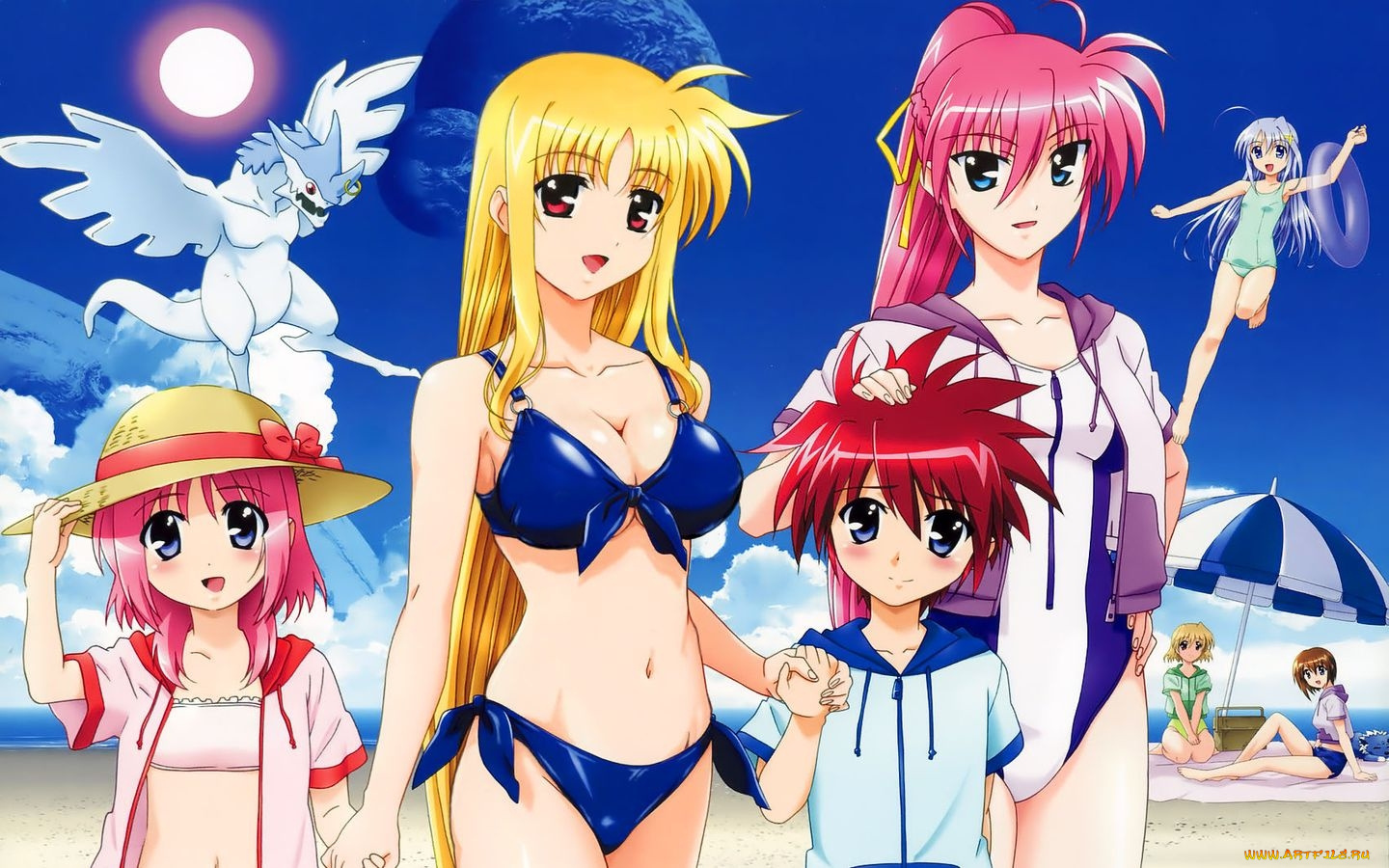 аниме, mahou, shoujo, lyrical, nanoha