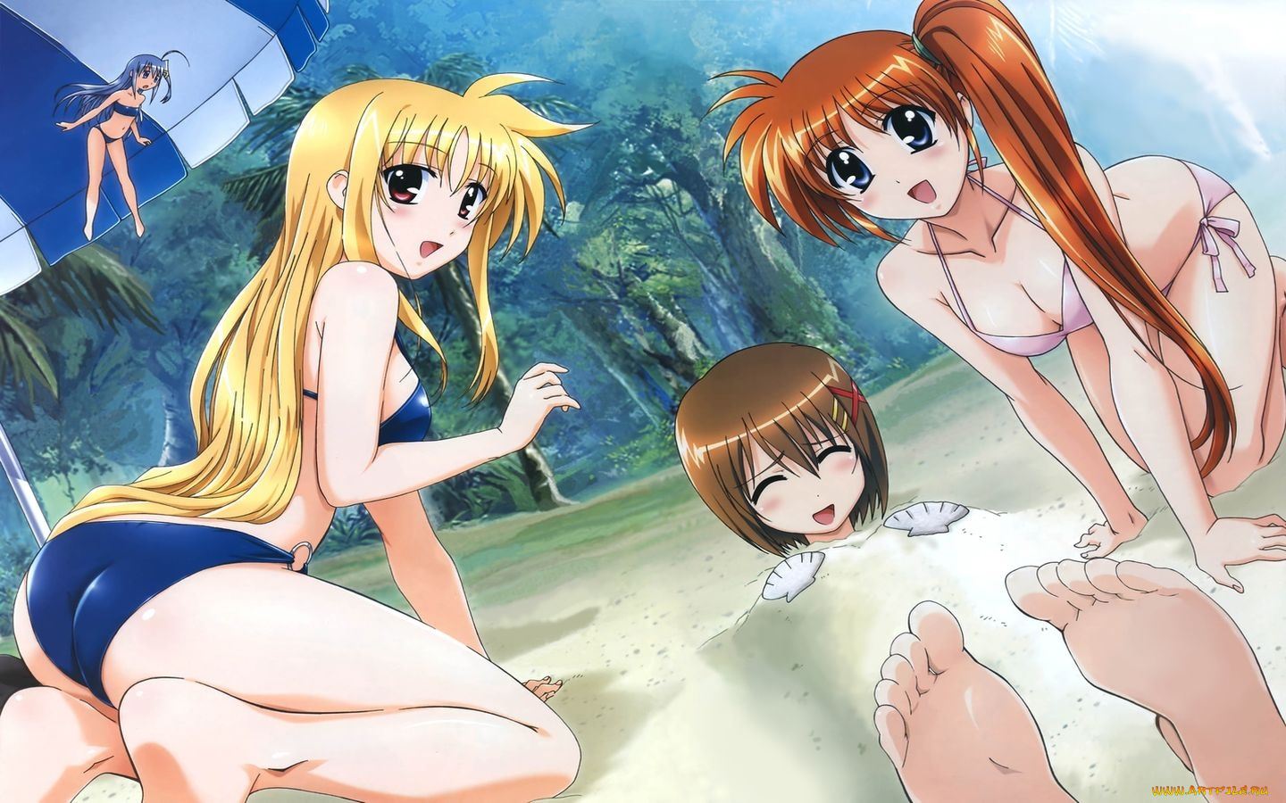 аниме, mahou, shoujo, lyrical, nanoha