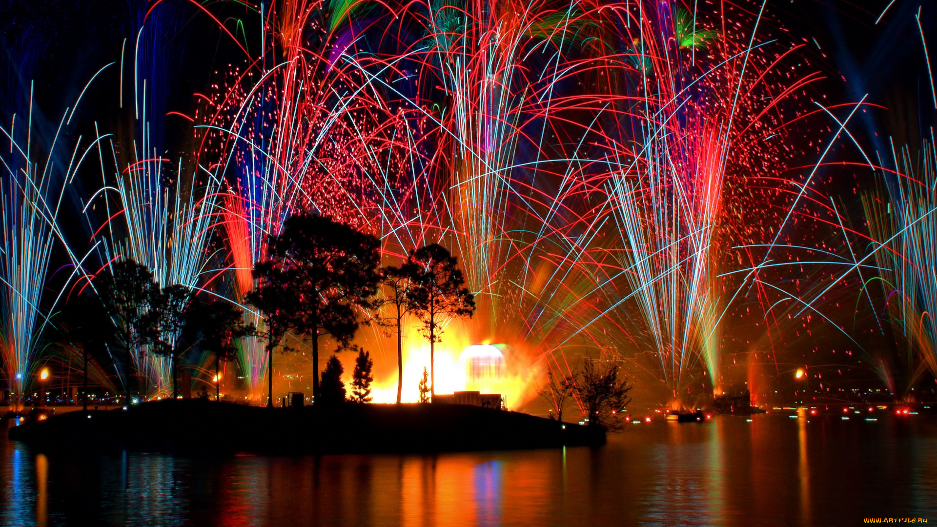 разное, салюты, фейерверки