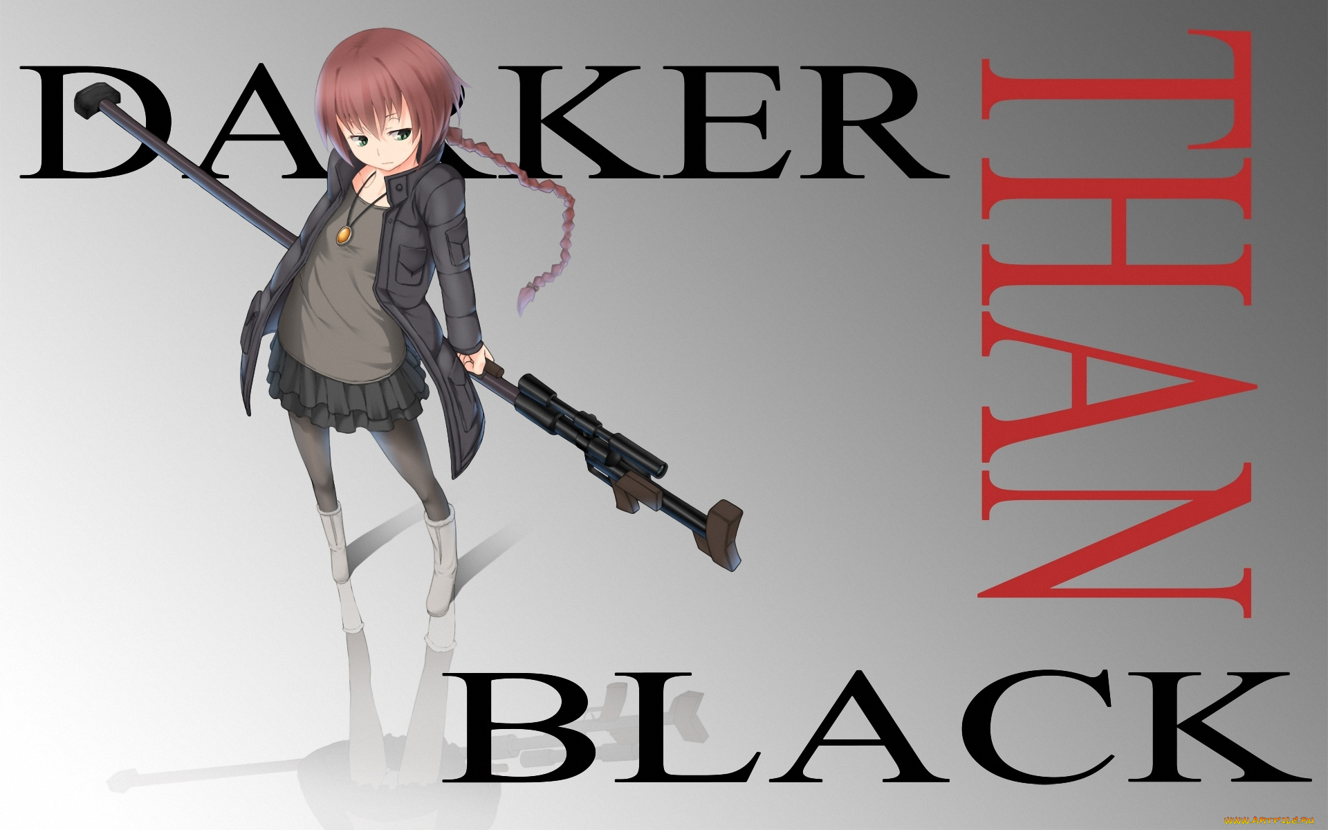 аниме, darker, than, black