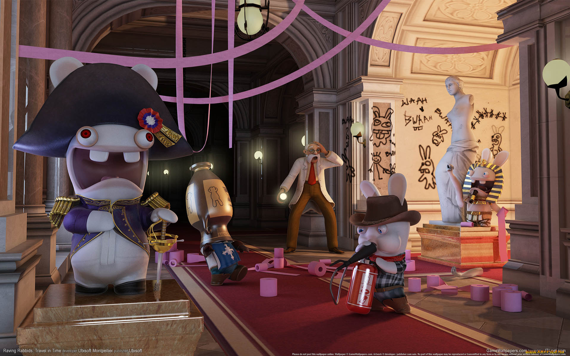 raving, rabbids, travel, in, time, видео, игры