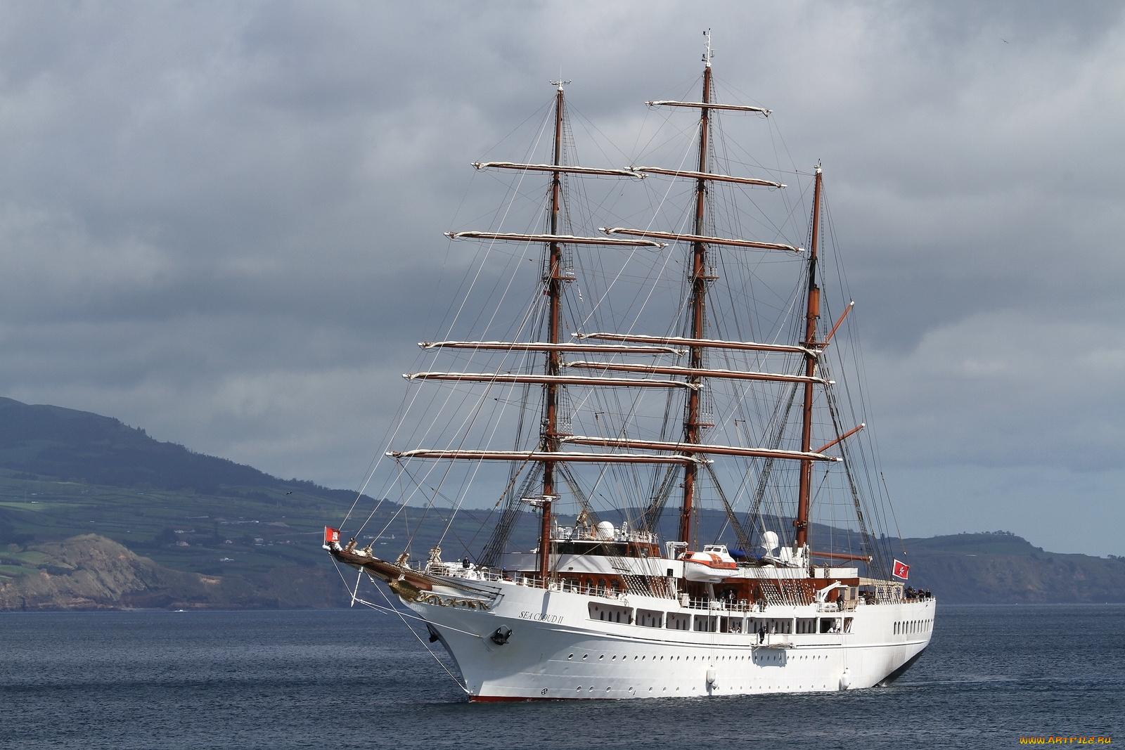 корабли, парусники, берега, вода, мачты, красавец