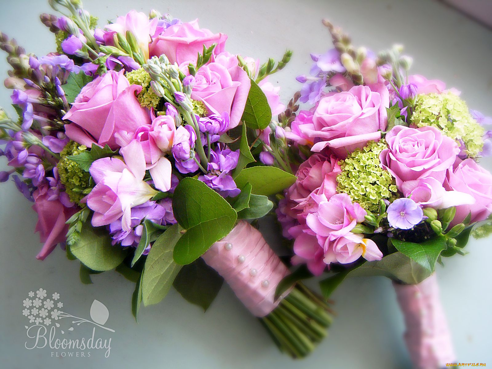 цветы, букеты, композиции, левкой, фрезии, флоксы, розы, гортензия