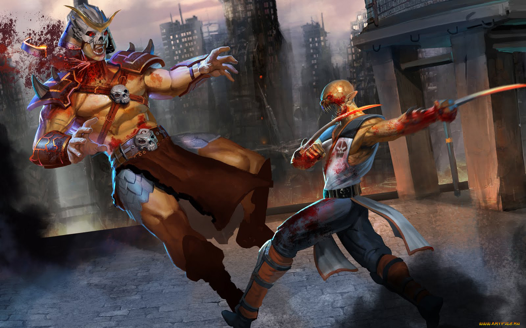 mortal, kombat, видео, игры, 2011, шао, канг, барака, битва