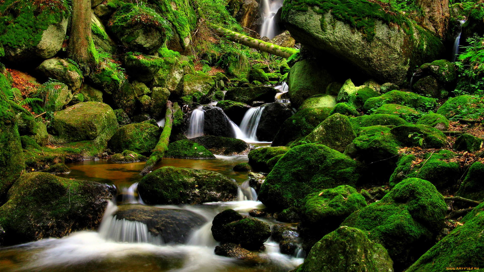 австрия, исперталь, природа, водопады, водопад, лес