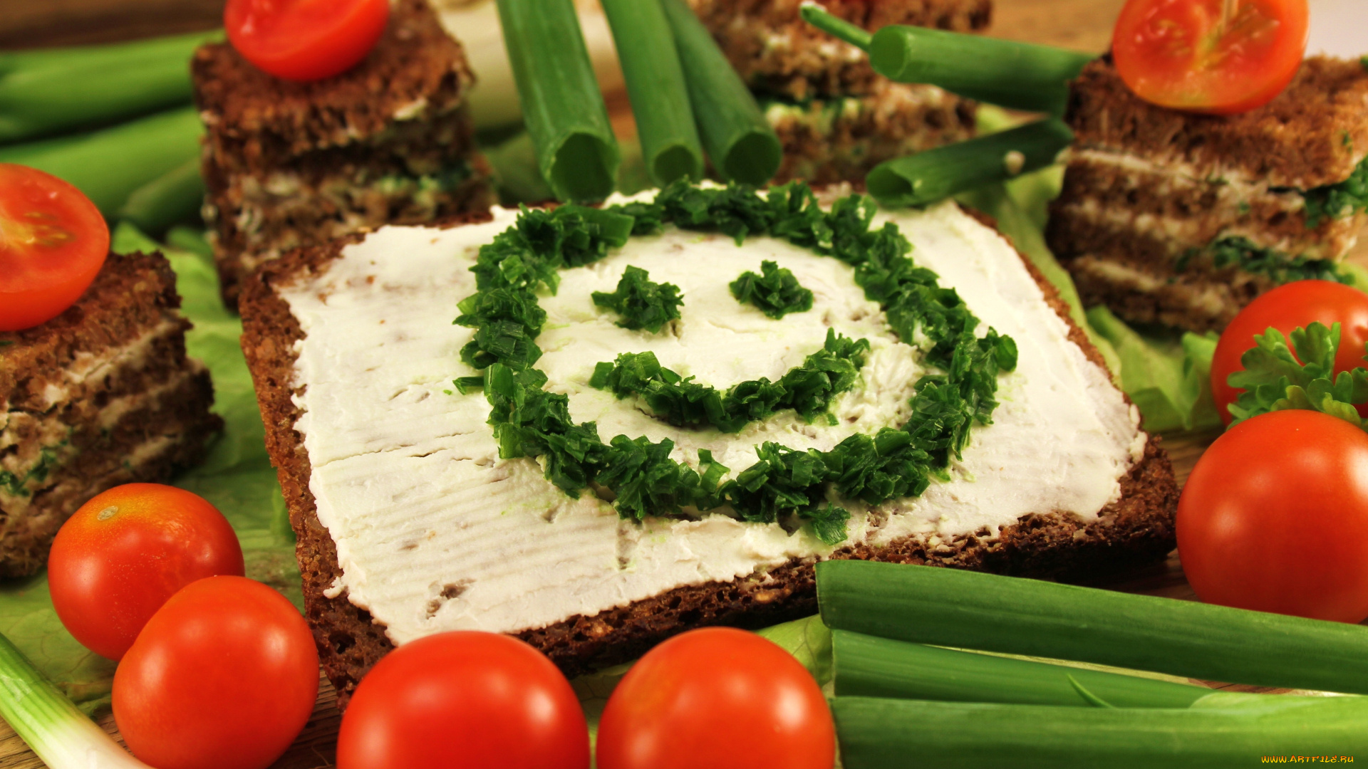 еда, бутерброды, гамбургеры, канапе, лук, зелень, томаты, помидоры