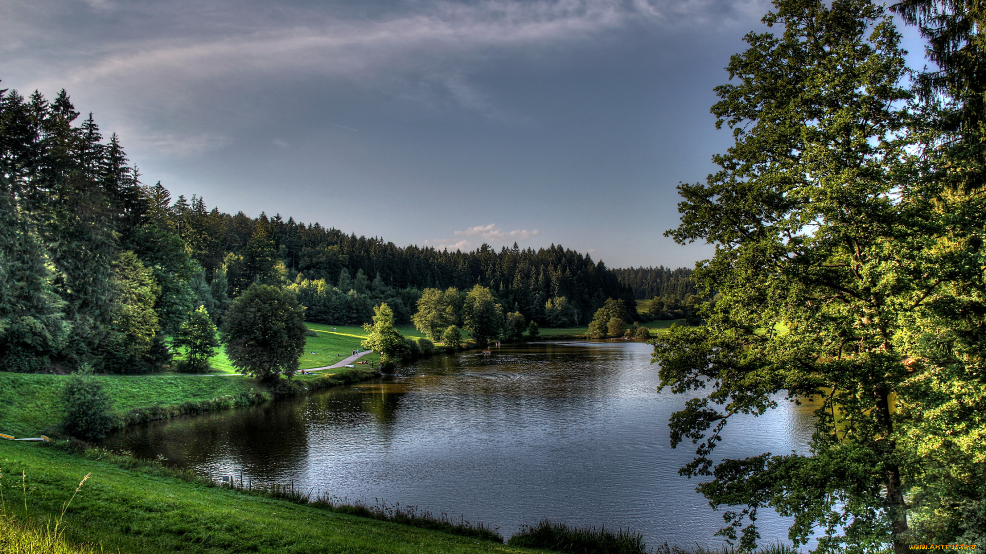 германия, шпрайтбах, природа, реки, озера, озеро, парк