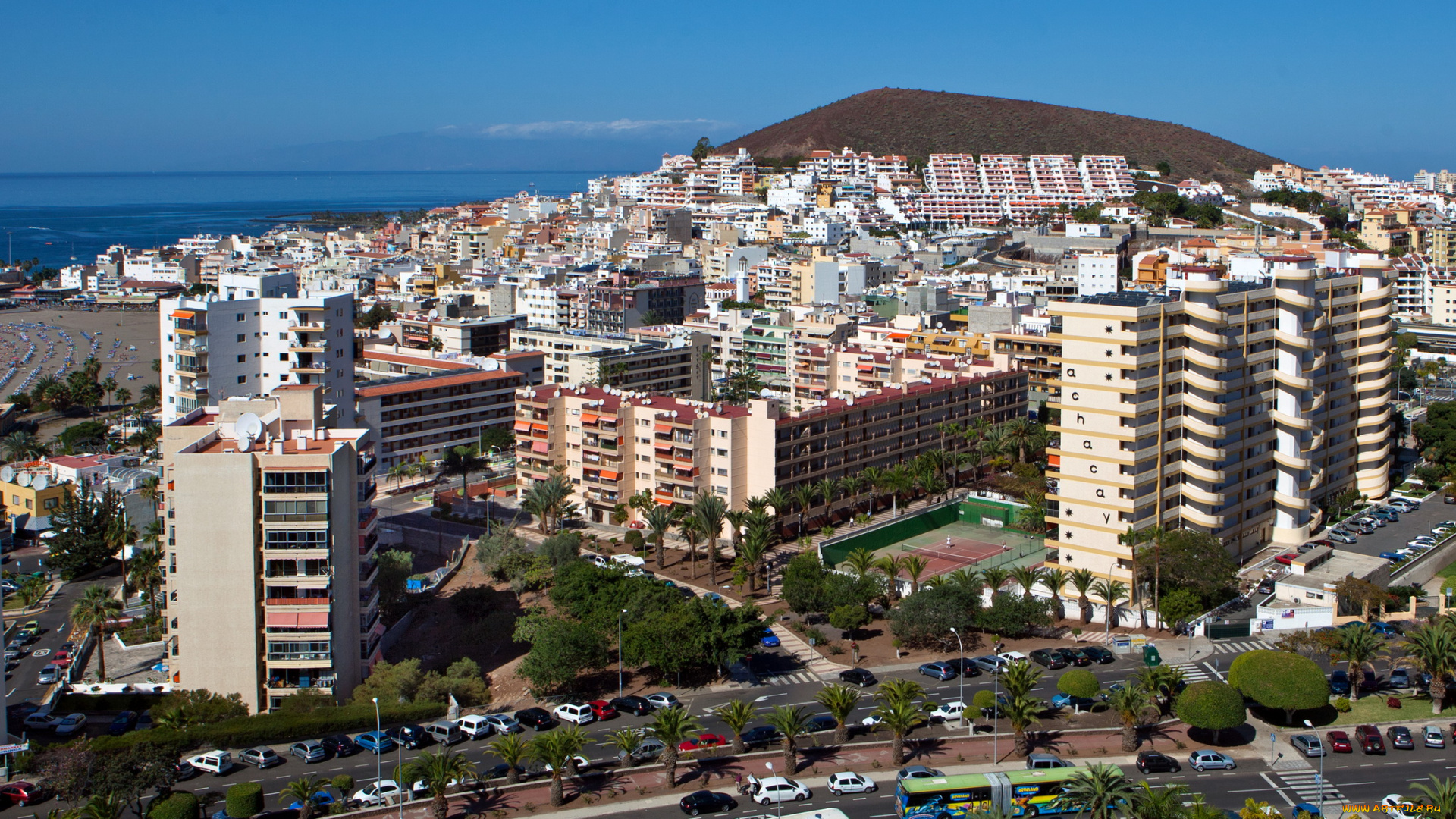испания, канарские, острова, teneriffa, арона, города, панорамы, панорама, тенерифе
