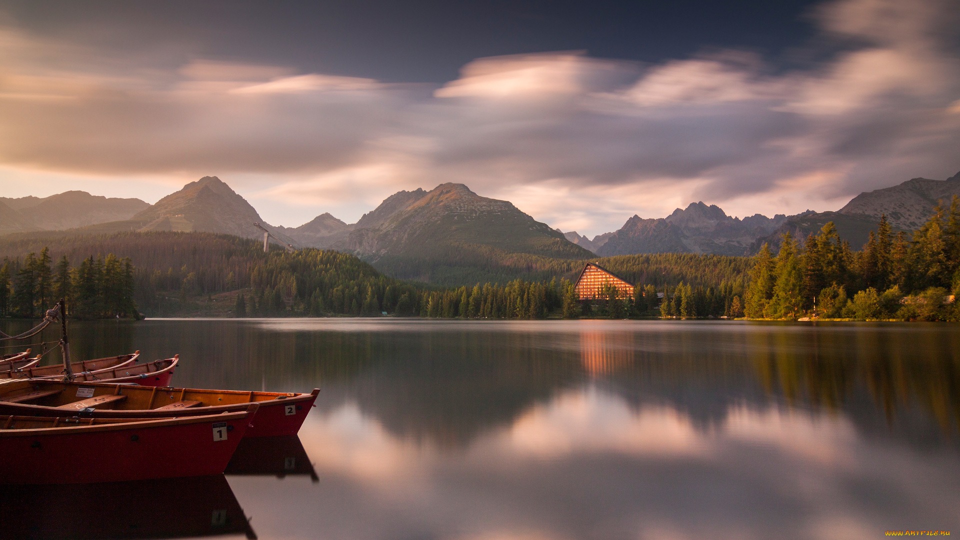 strbske, pleso, tatra, national, park, slovakia, природа, реки, озера, лодки, горы, словакия, озеро, пейзаж, лес