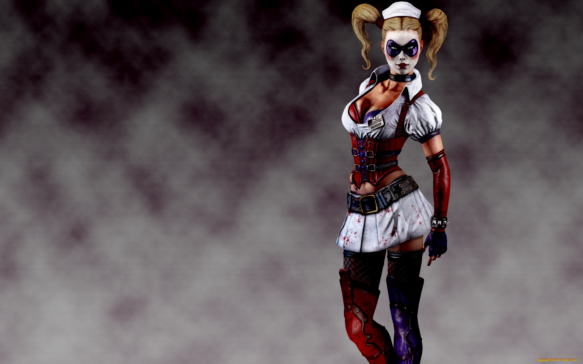 batman, arkham, asylum, видео, игры, бэтмен, харли, квинн