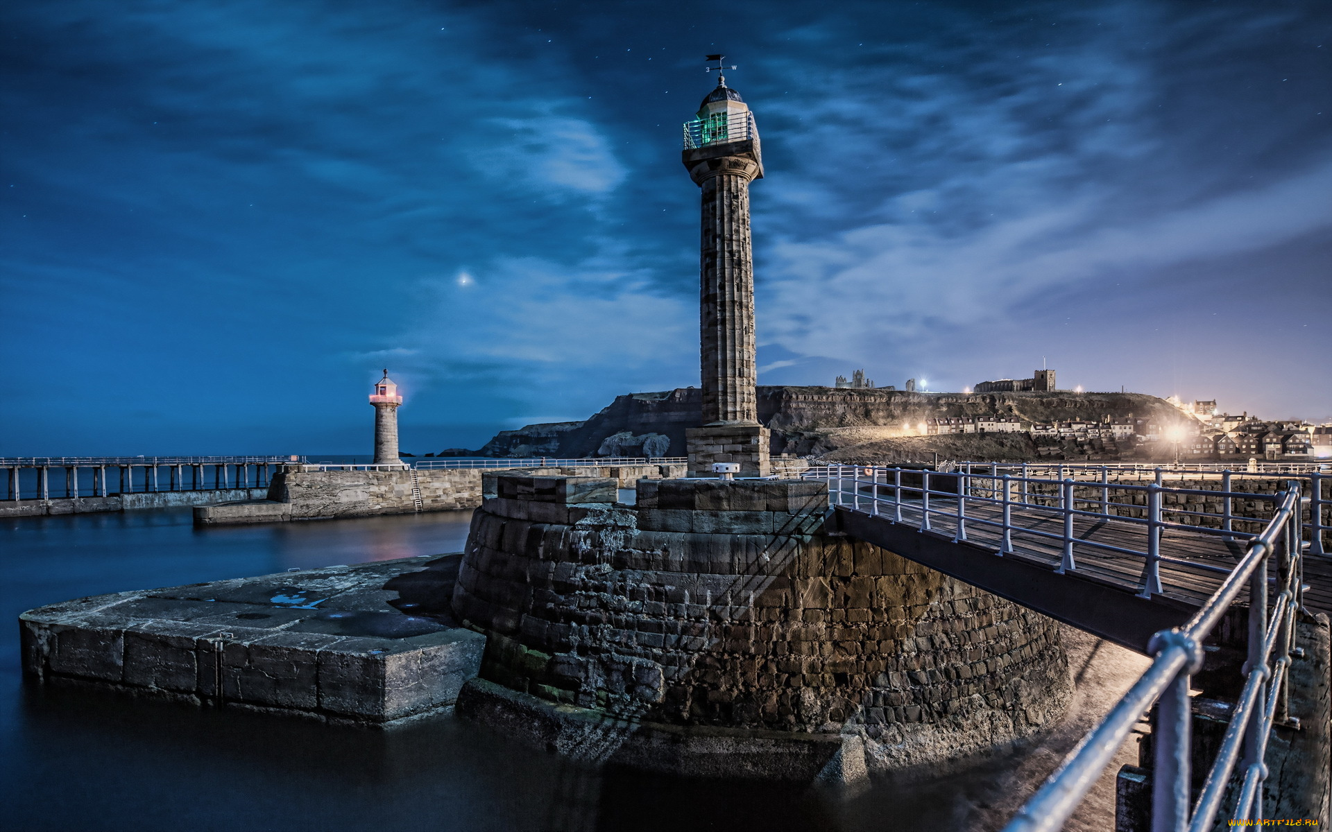 whitby, north, yorkshire, england, природа, маяки, мост, англия, северный, йоркшир, уитби