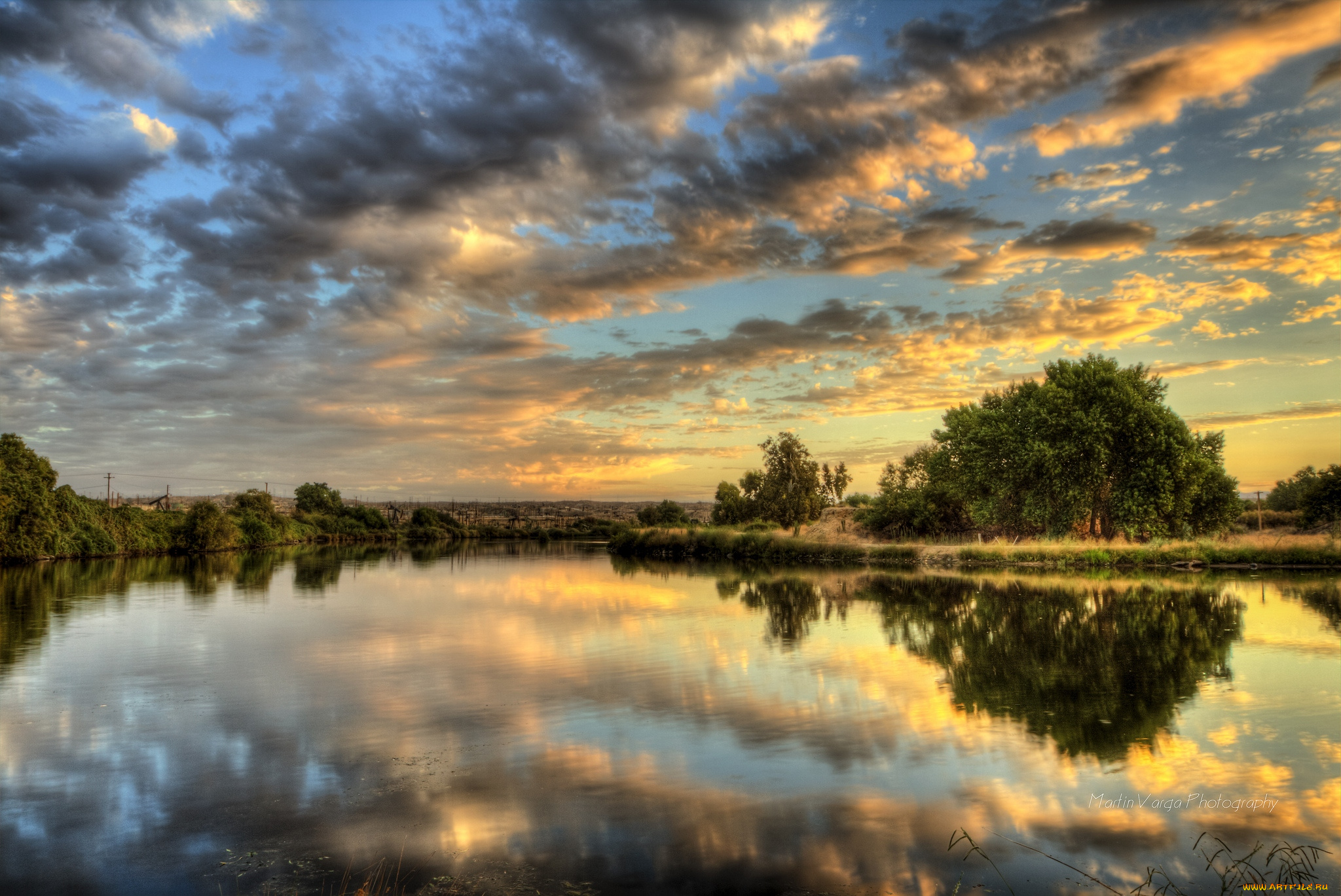 природа, реки, озера, тучи, вода