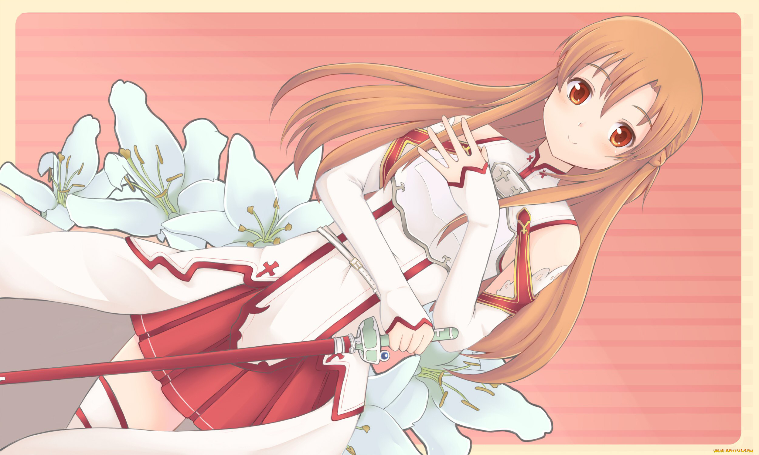 аниме, sword, art, online, asuna, асуна, sao