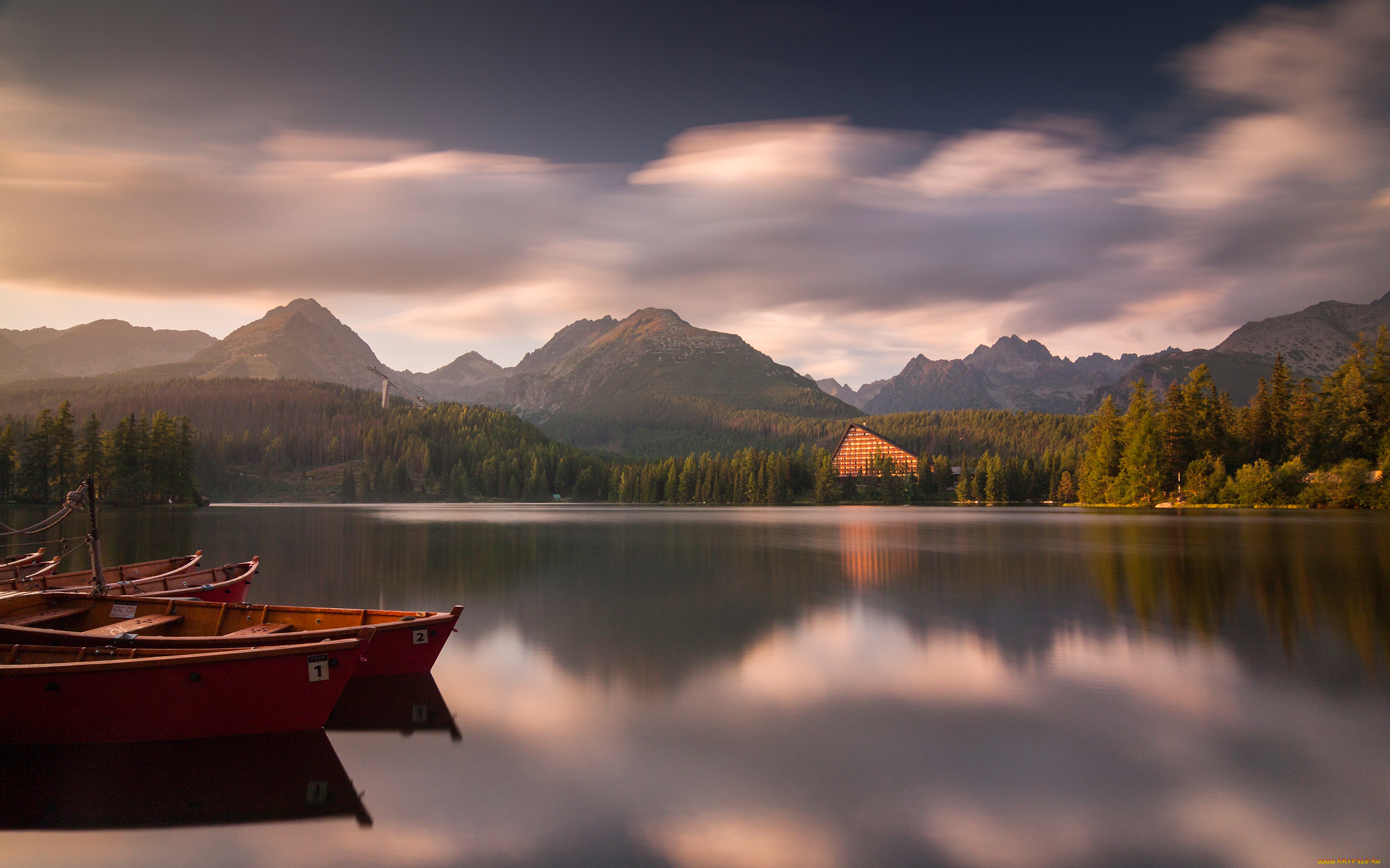 strbske, pleso, tatra, national, park, slovakia, природа, реки, озера, лодки, горы, словакия, озеро, пейзаж, лес
