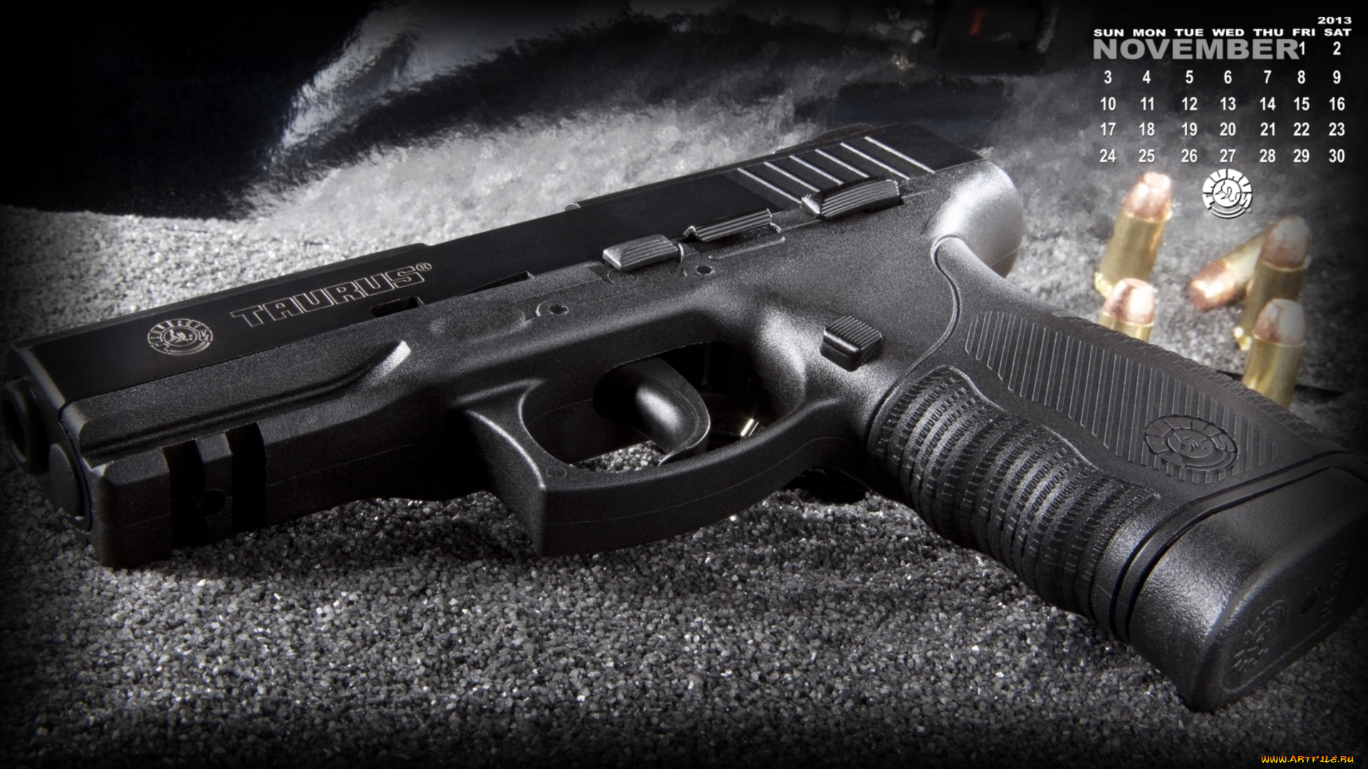 календари, оружие, пистолет