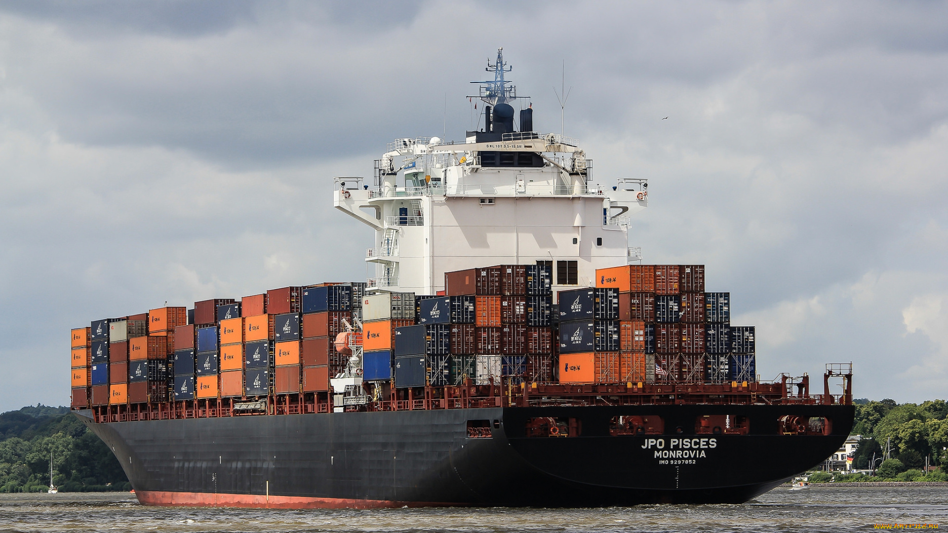 jpo, pisces, корабли, грузовые, суда, контейнеровоз