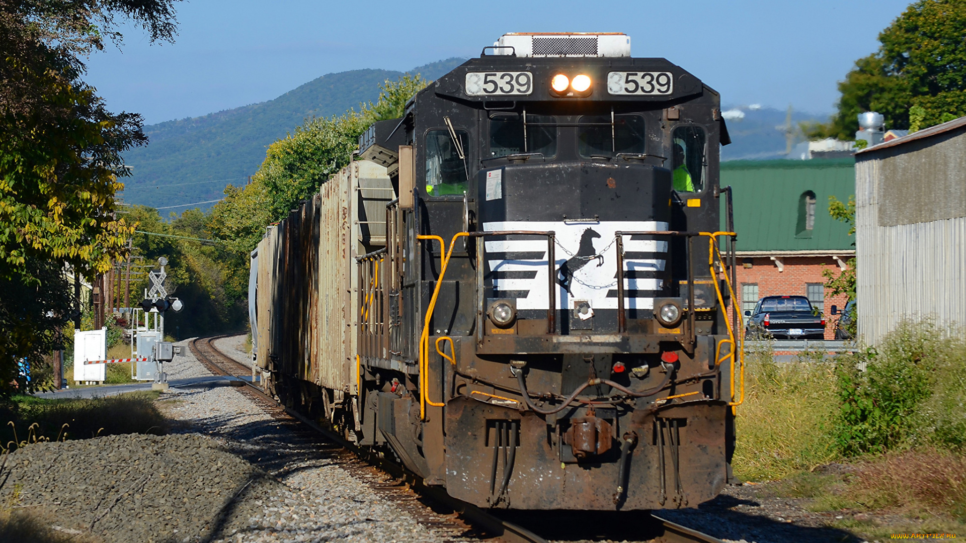 техника, поезда, железная, дорога, локомотив, состав