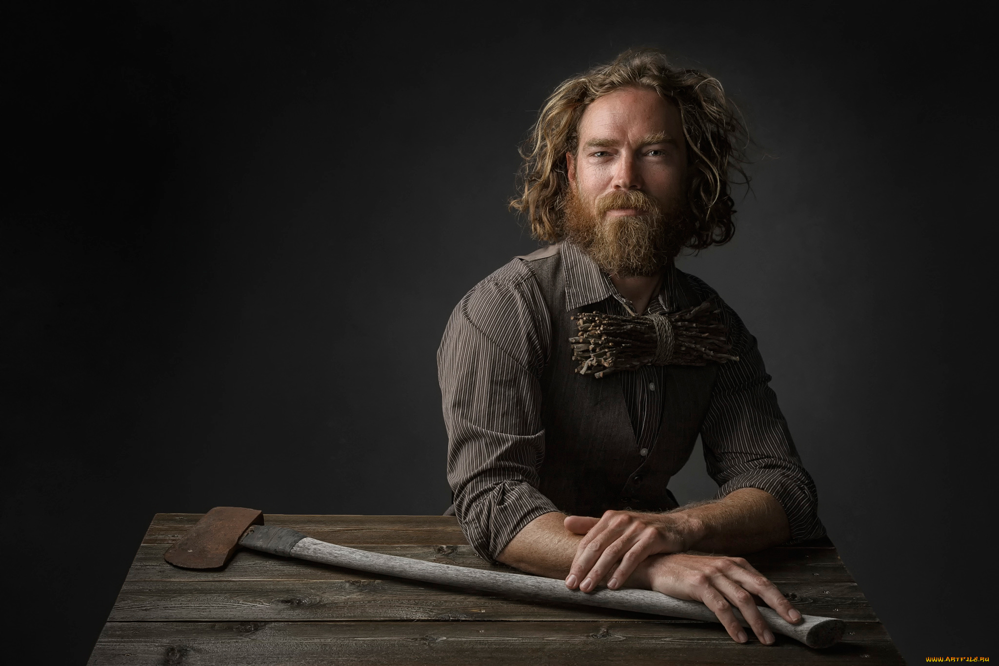 мужчины, -, unsort, борода, топор, колун