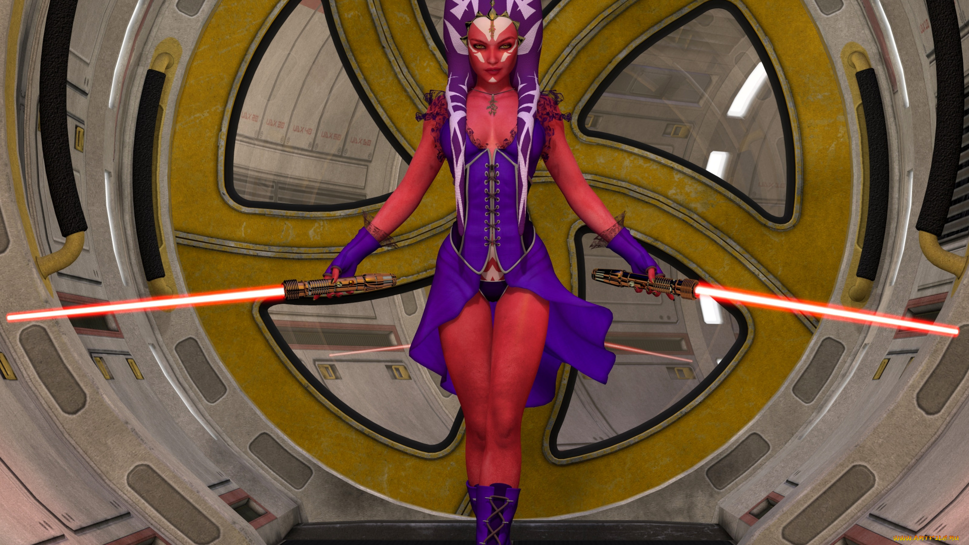 3д, графика, существа, , creatures, халк, взгляд, фон, оружие