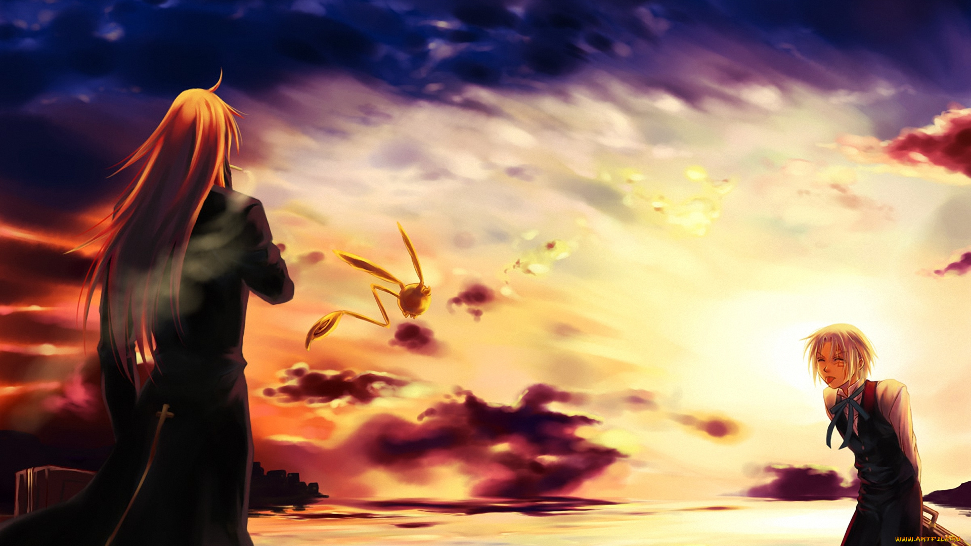 аниме, , gray-man, marian, cross, general, воин, экзорцист, walker, allen, парень