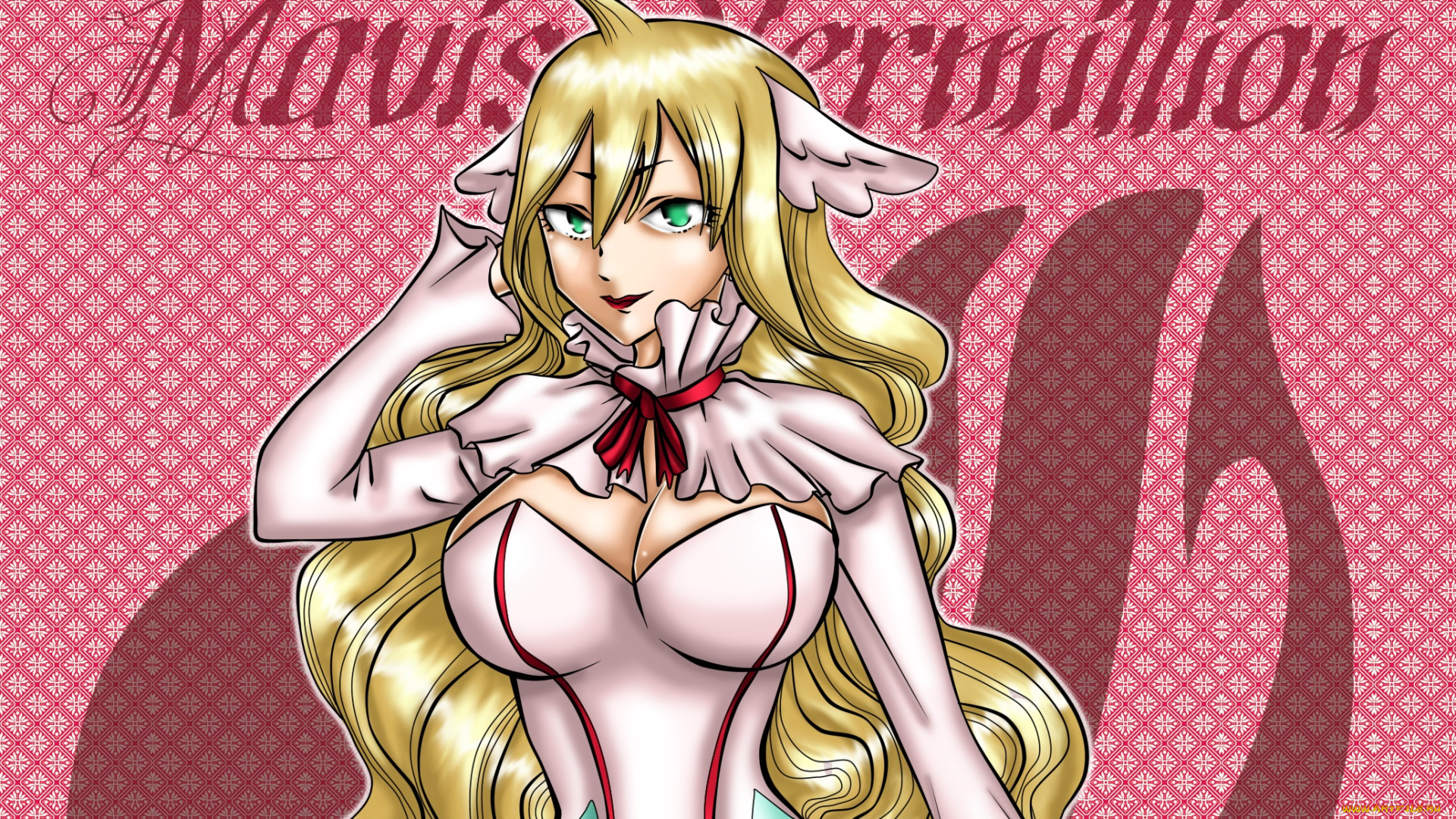 аниме, fairy, tail, волосы, фон, взгляд, девушка