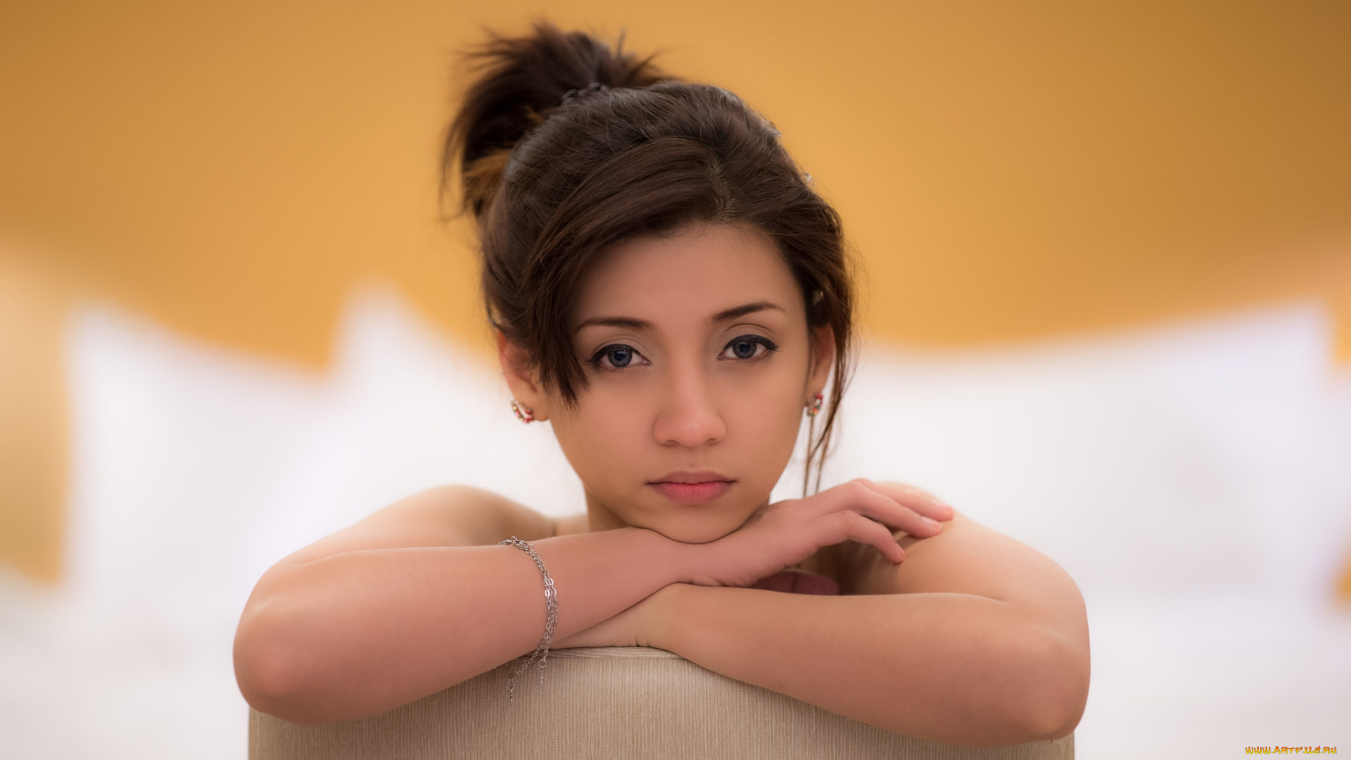 девушки, -unsort, , азиатки, взгляд, лицо