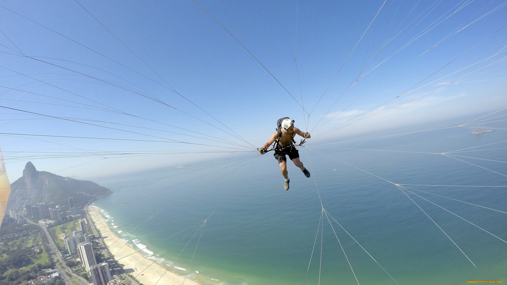 спорт, экстрим, стропы