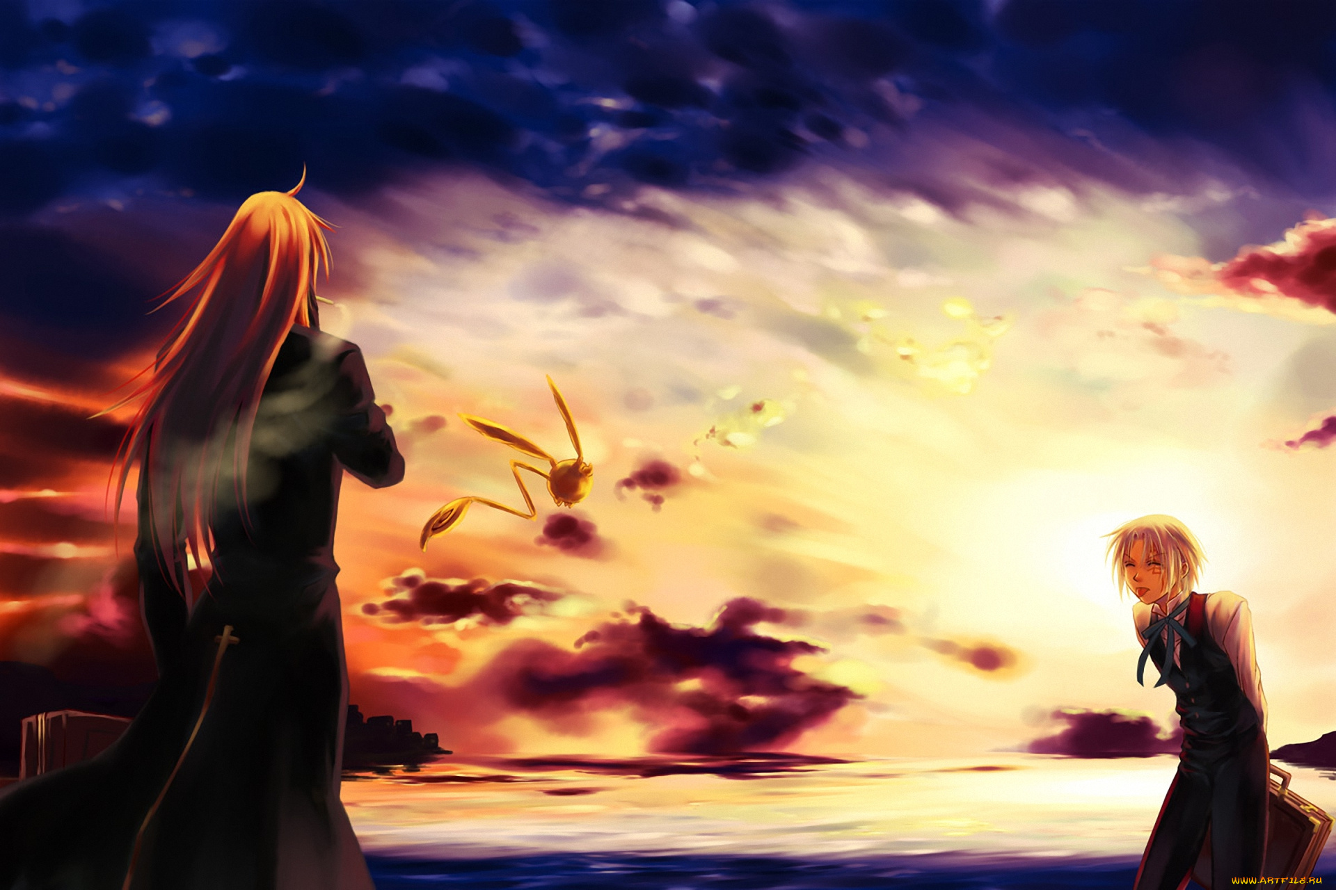 аниме, , gray-man, marian, cross, general, воин, экзорцист, walker, allen, парень