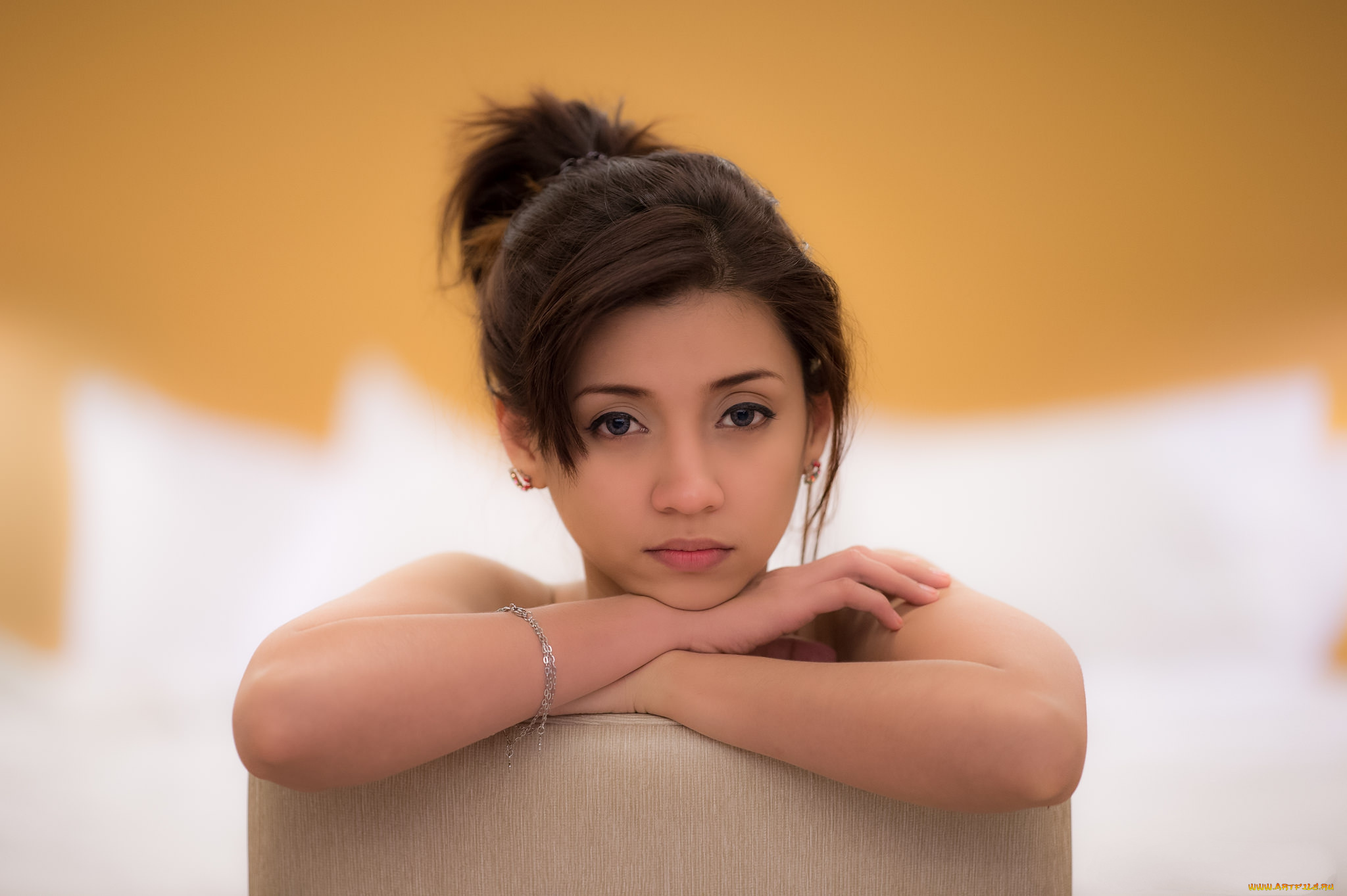 девушки, -unsort, , азиатки, взгляд, лицо