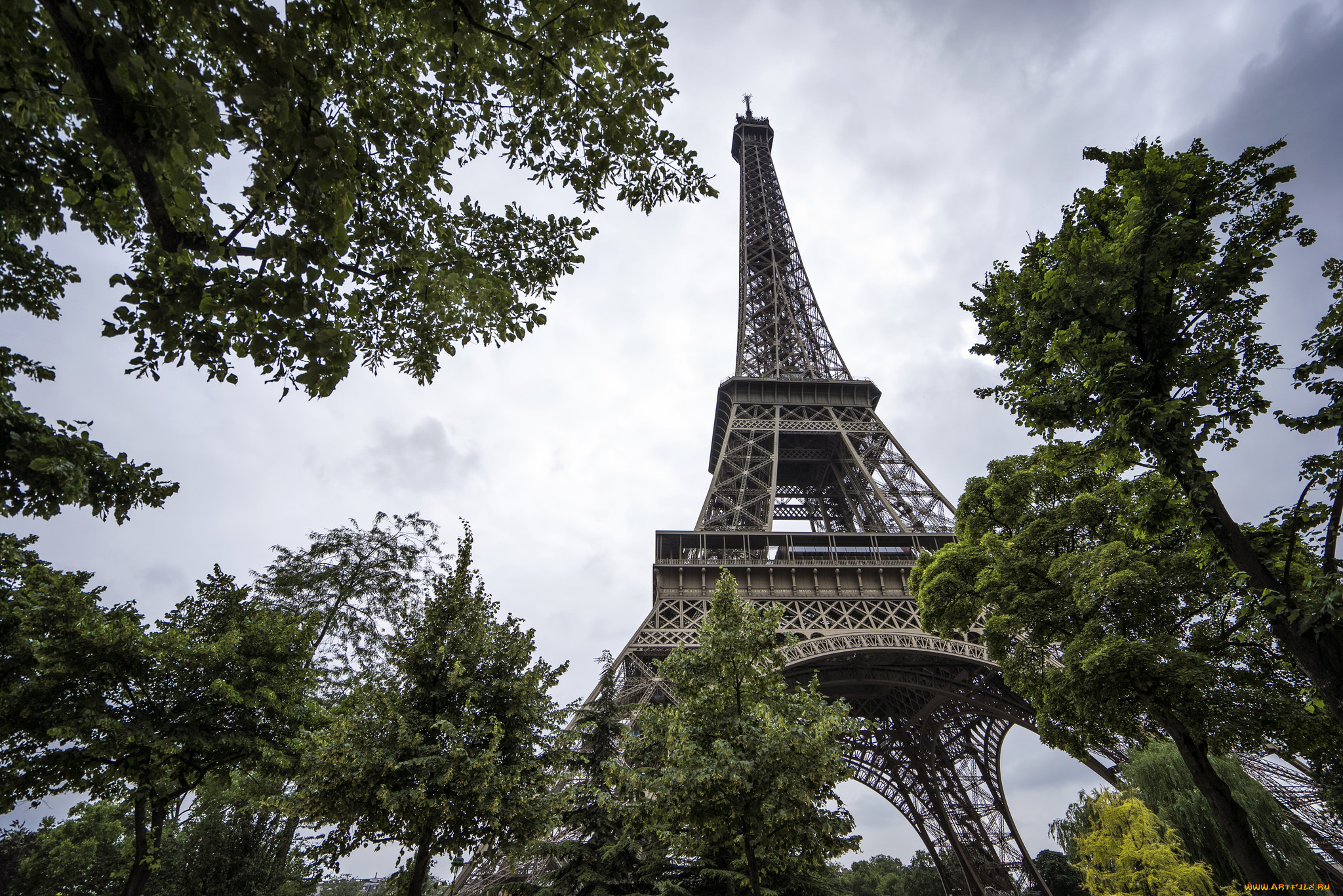 города, париж, , франция, башня