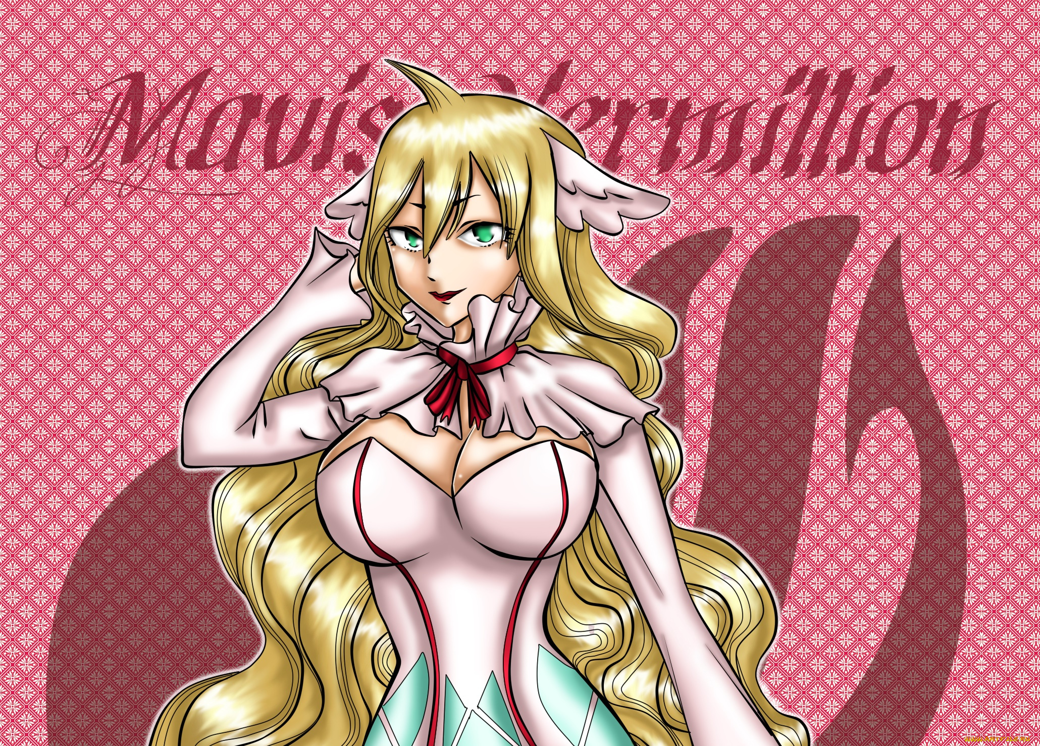 аниме, fairy, tail, волосы, фон, взгляд, девушка