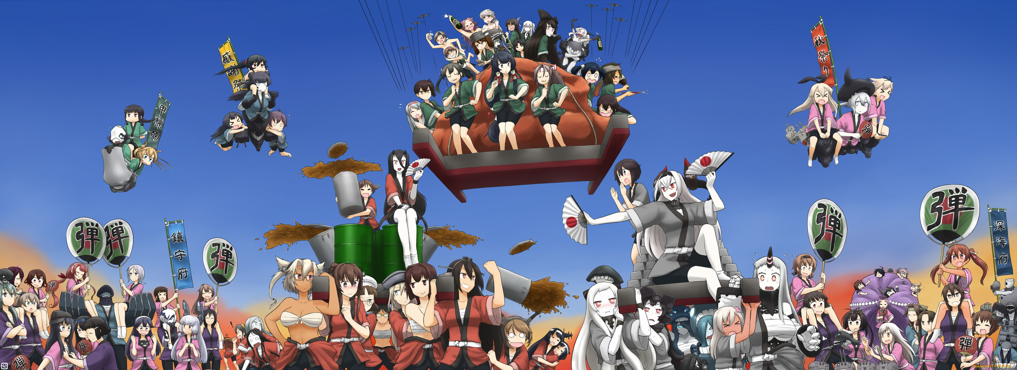 аниме, kantai, collection, арт, hamu, koutarou, tagme, character, девушки, kantai, collection